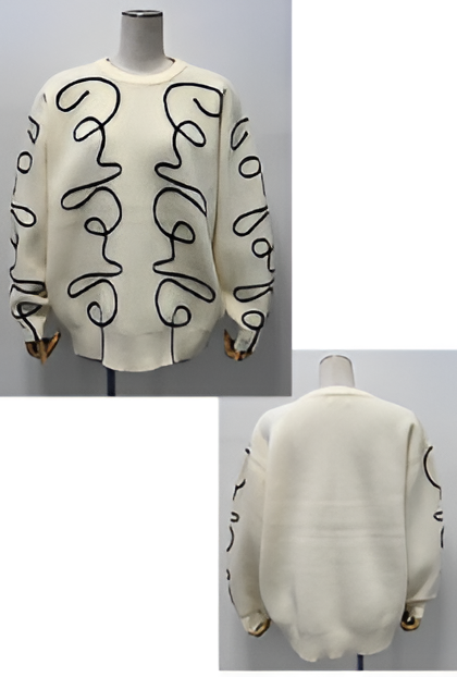 【ROSIEE】ニュアンスパターン畦ニット/R791211