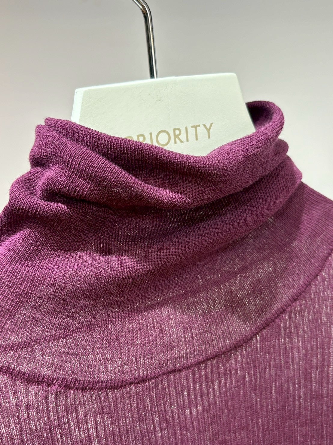 【PRIORITY】シアーニットハイネック/P66211SW