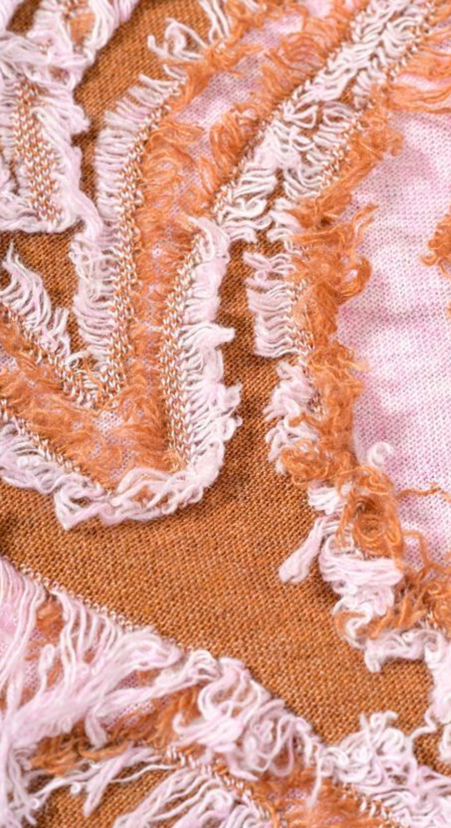 【ANGELINA】フリンジジャガードVネックニット/24233-1474R