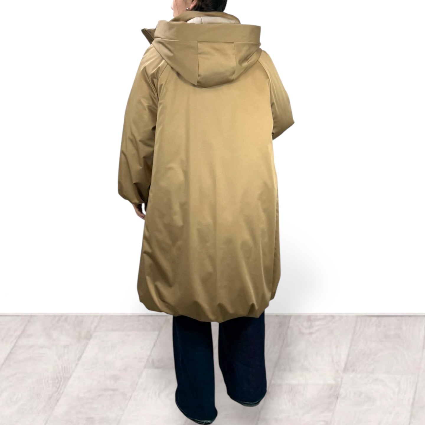 【QTUME】LIMONTA×オニオンキルト中わたロングバルーンフーディ/650-24516