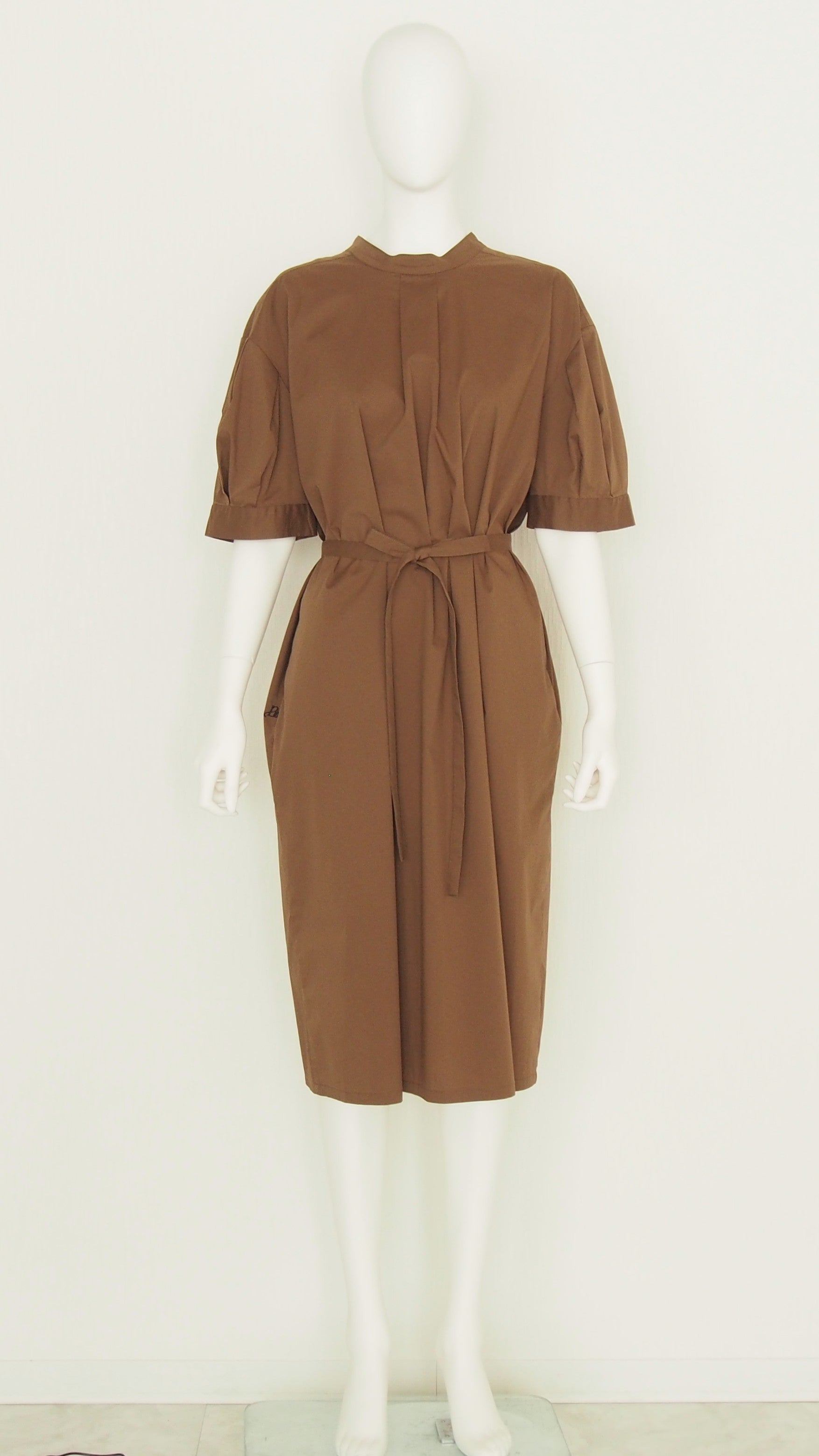 【Ordinary】2wayランタンスリーブシャツドレス/BO26-505D