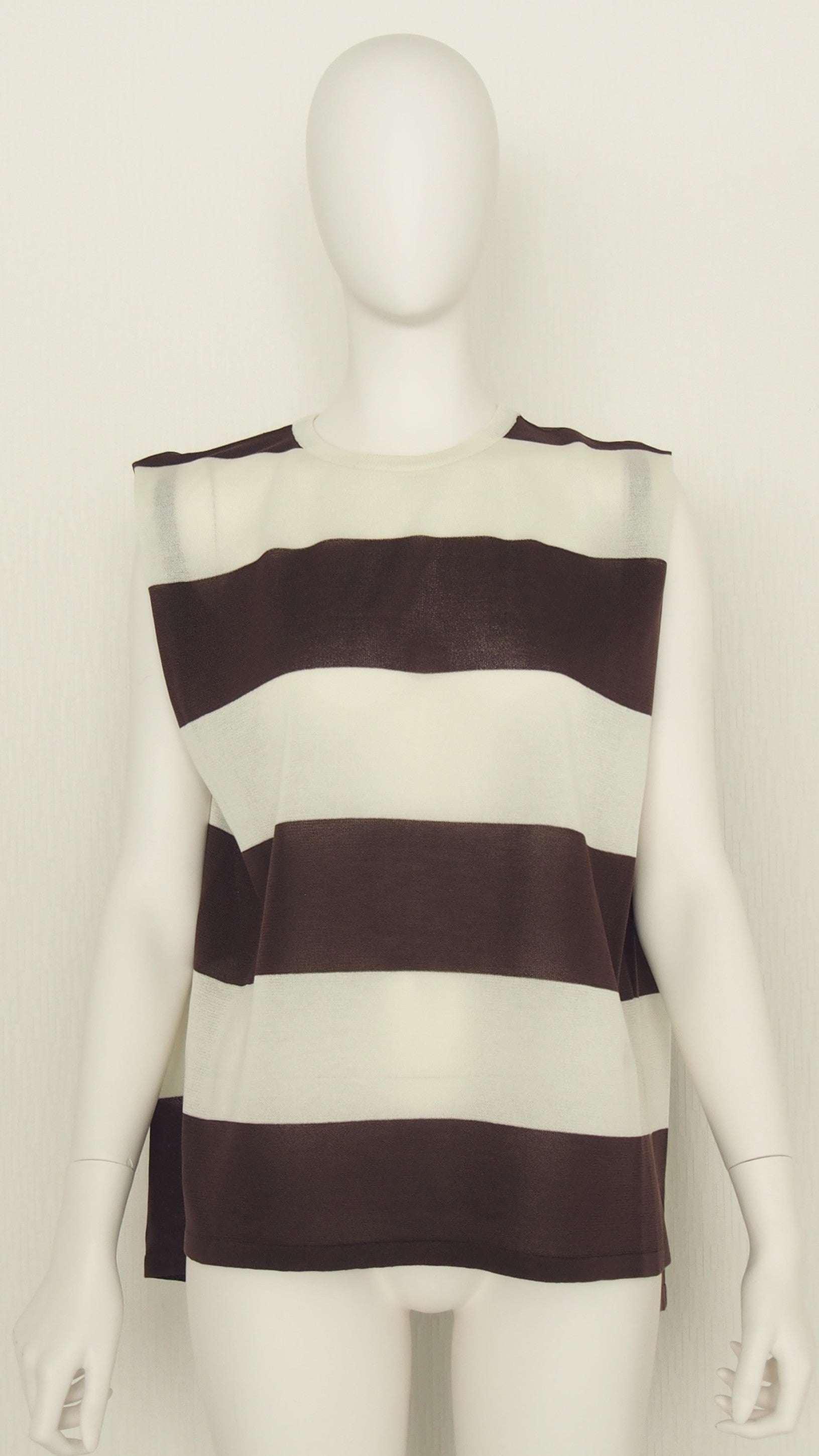 【Ordinary】ワイドパネルストライプスリーブレストップ/BO26-506N