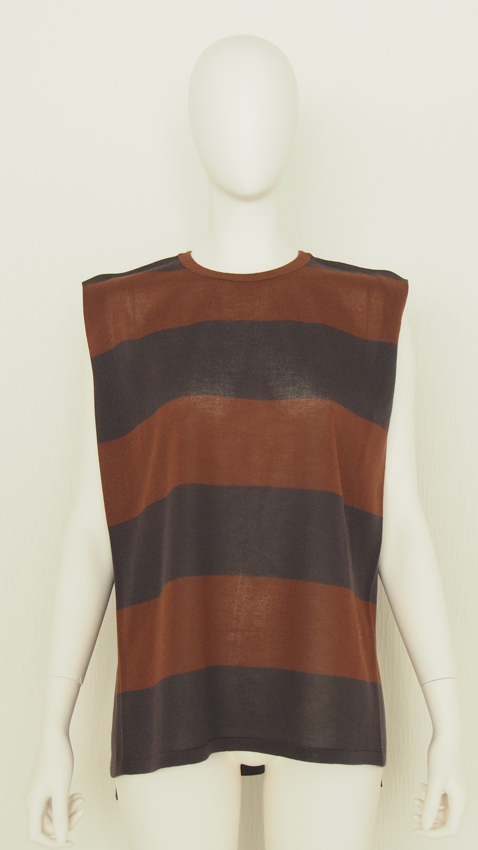 【Ordinary】ワイドパネルストライプスリーブレストップ/BO26-506N