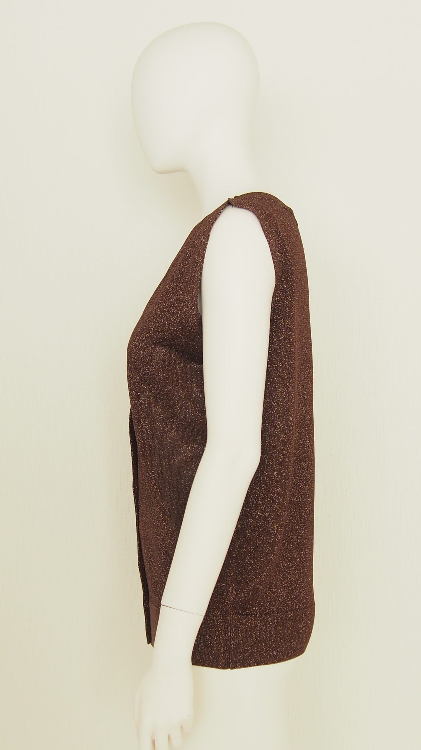 【Ordinary】シアーラメVネックベスト/BO26-507N