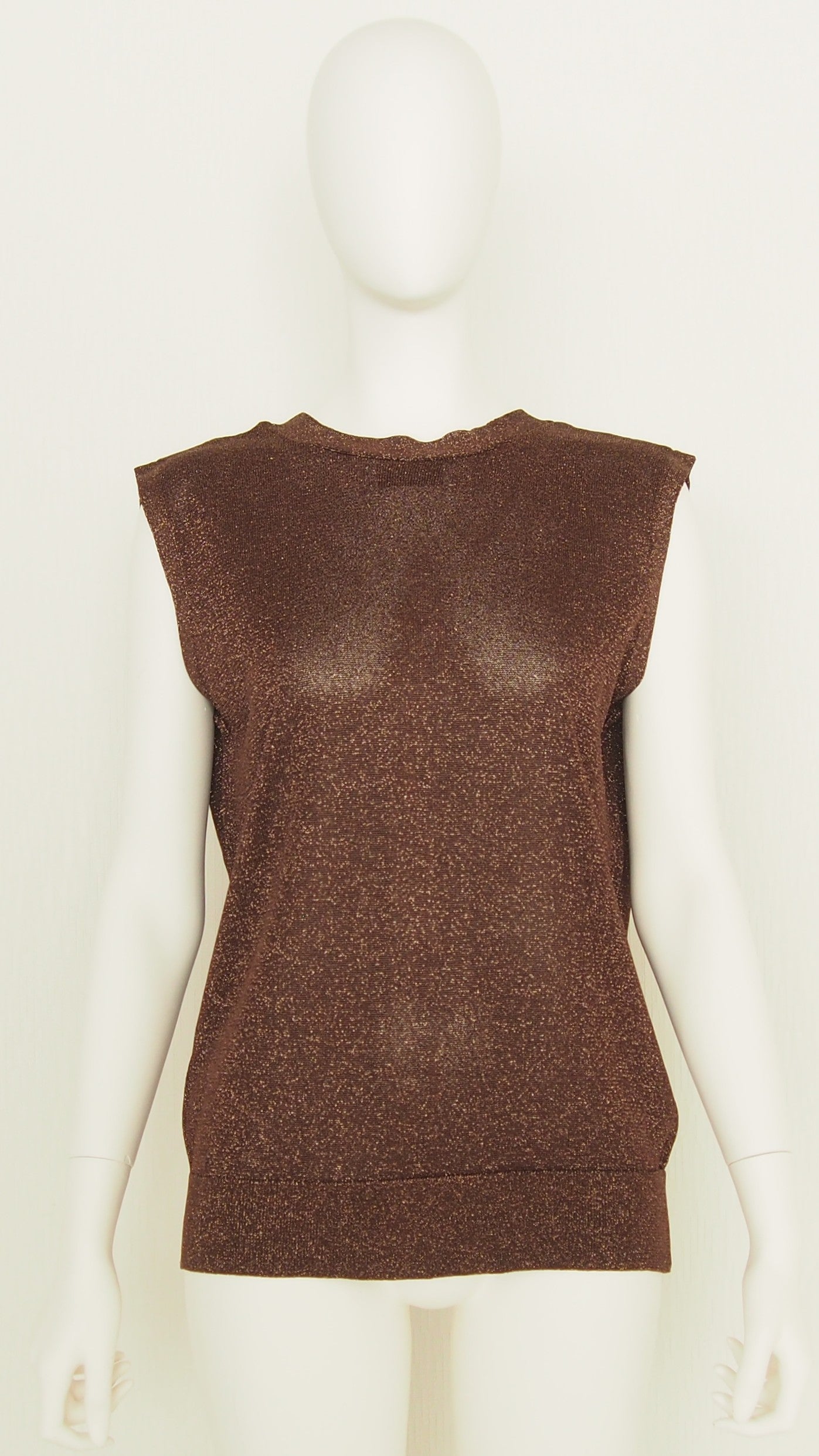 【Ordinary】シアーラメVネックベスト/BO26-507N