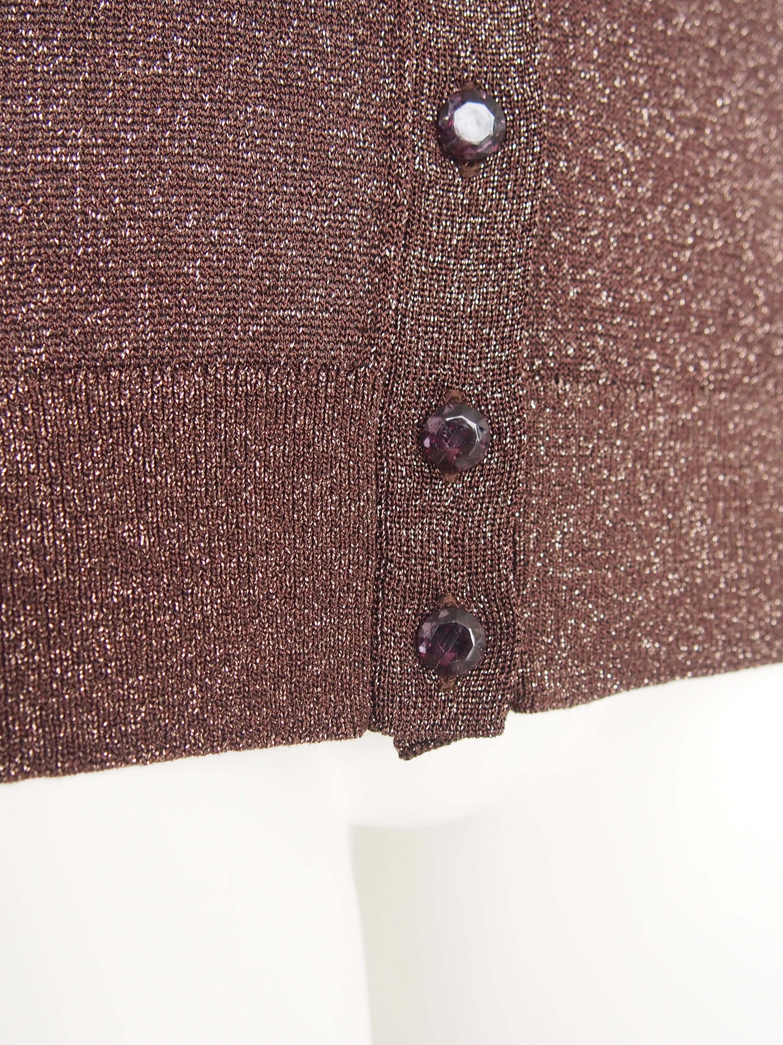 【Ordinary】シアーラメVネックベスト/BO26-507N