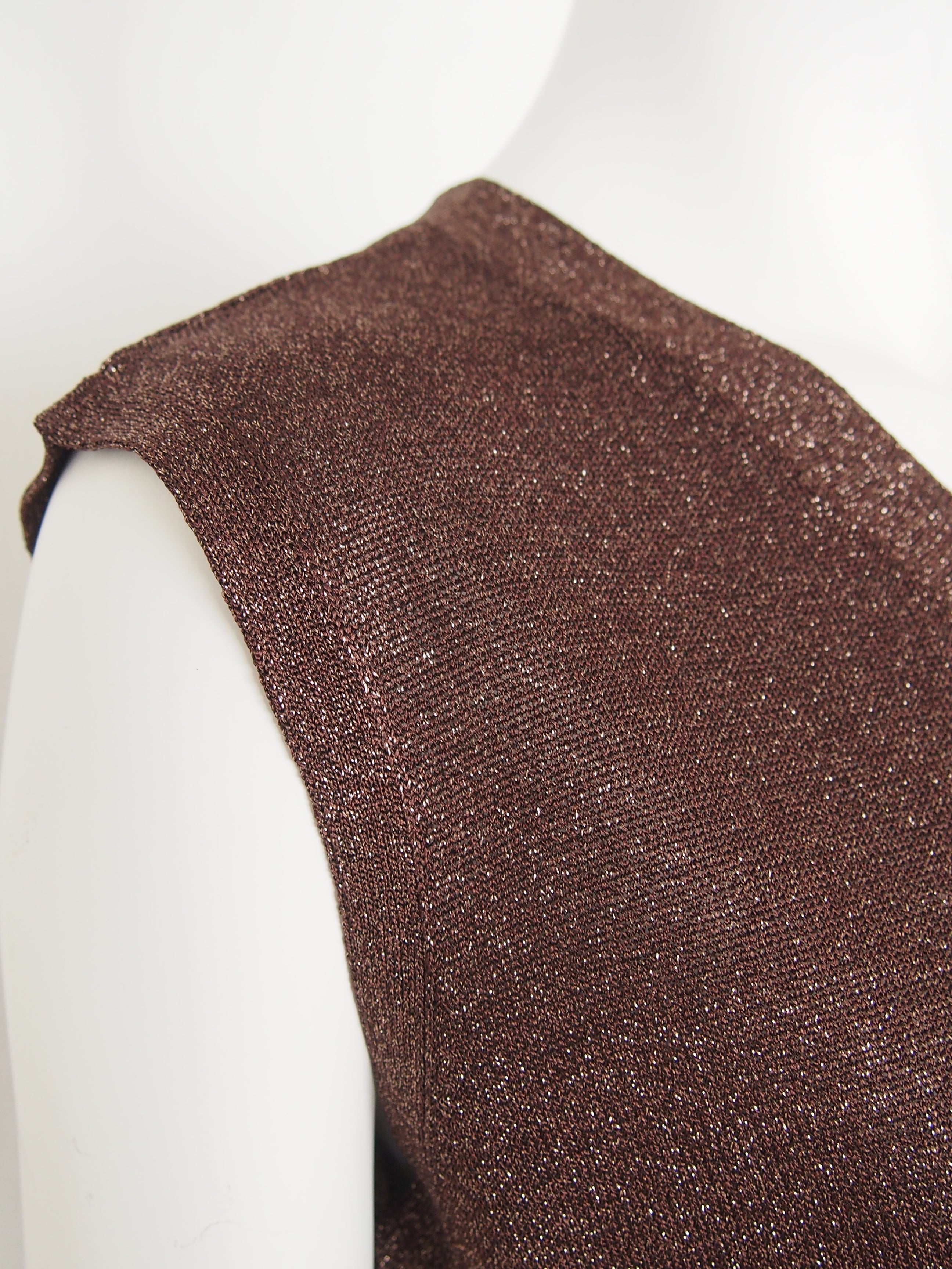 【Ordinary】シアーラメVネックベスト/BO26-507N