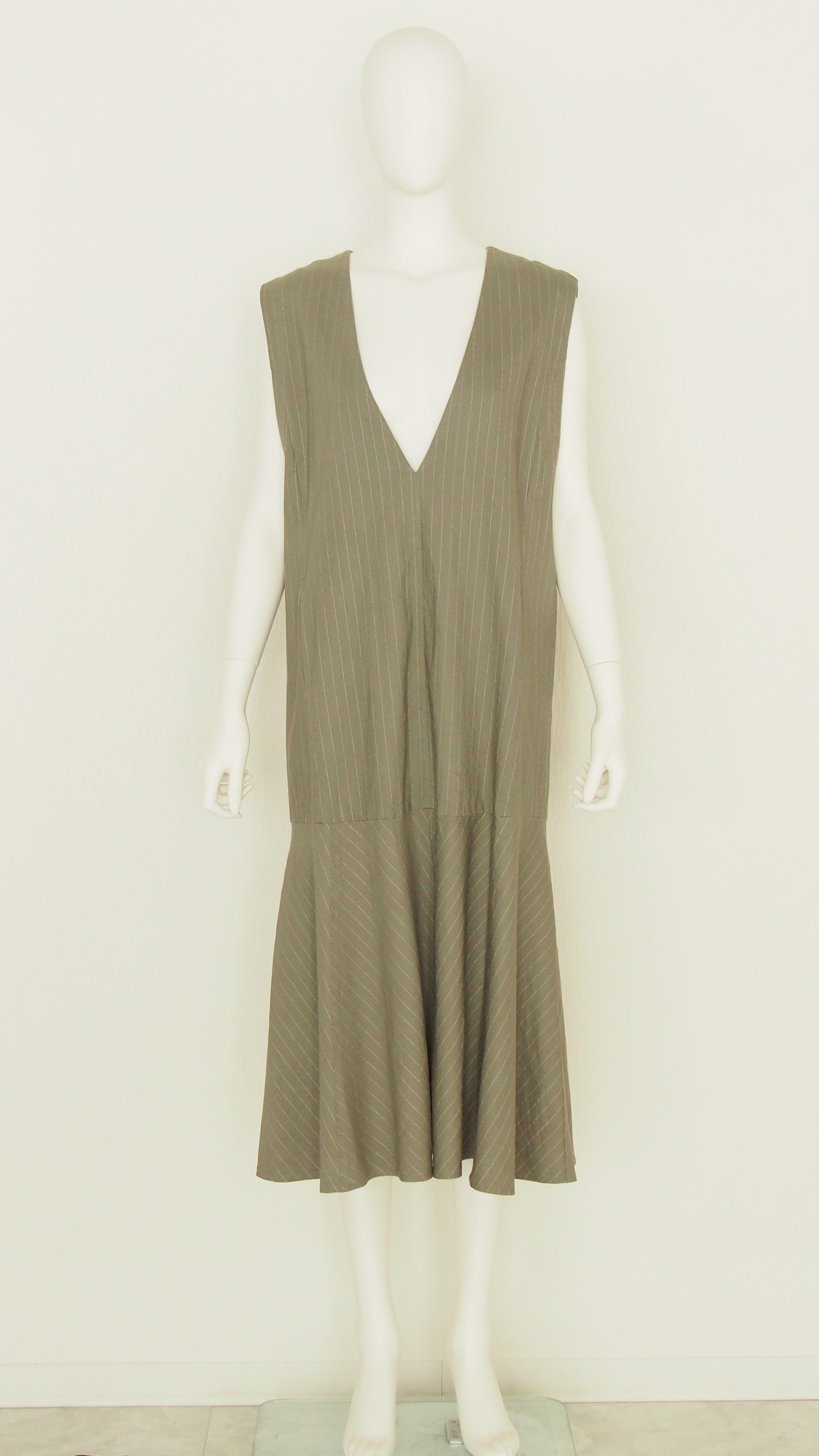 【Ordinary】ピンストライプスリーブレスドレス/BO26-511D