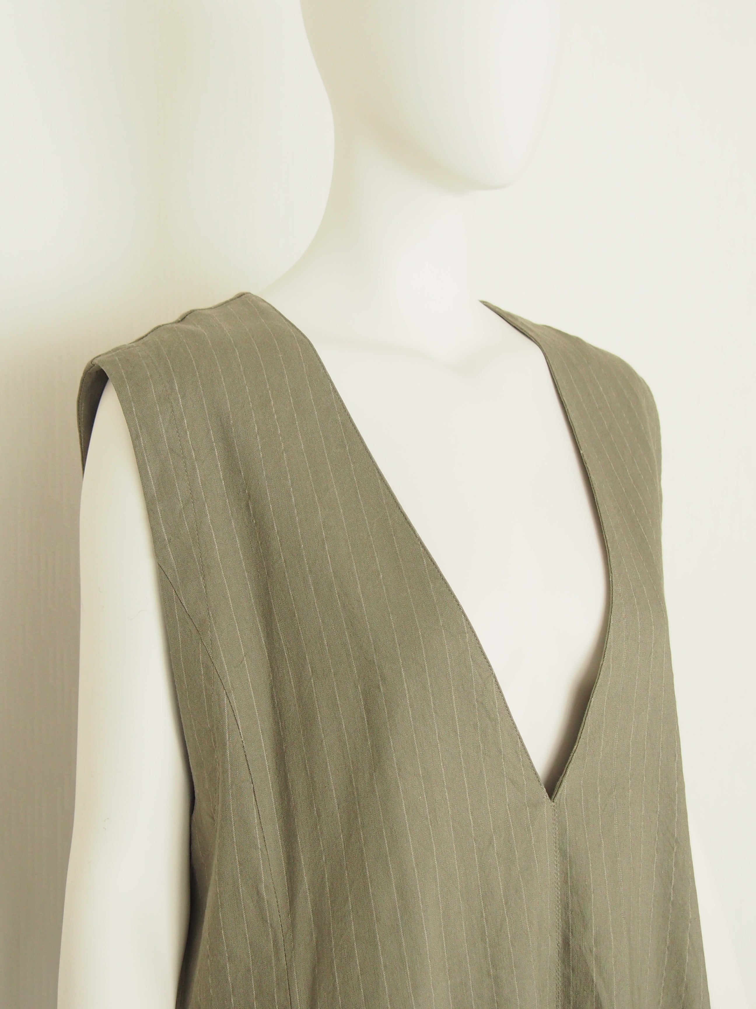 【Ordinary】ピンストライプスリーブレスドレス/BO26-511D