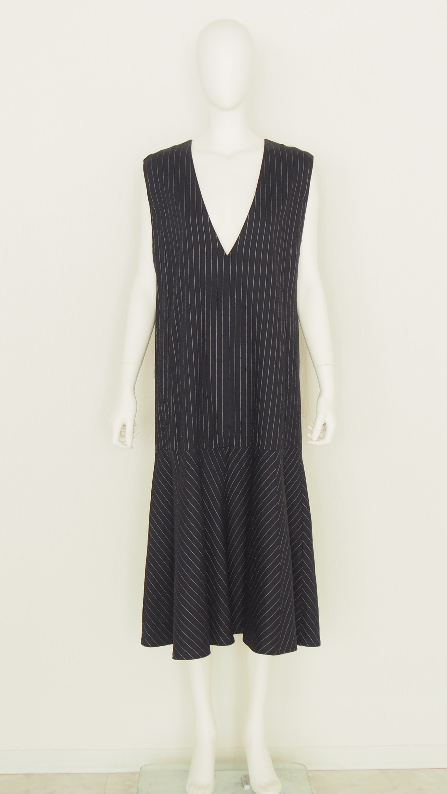 【Ordinary】ピンストライプスリーブレスドレス/BO26-511D