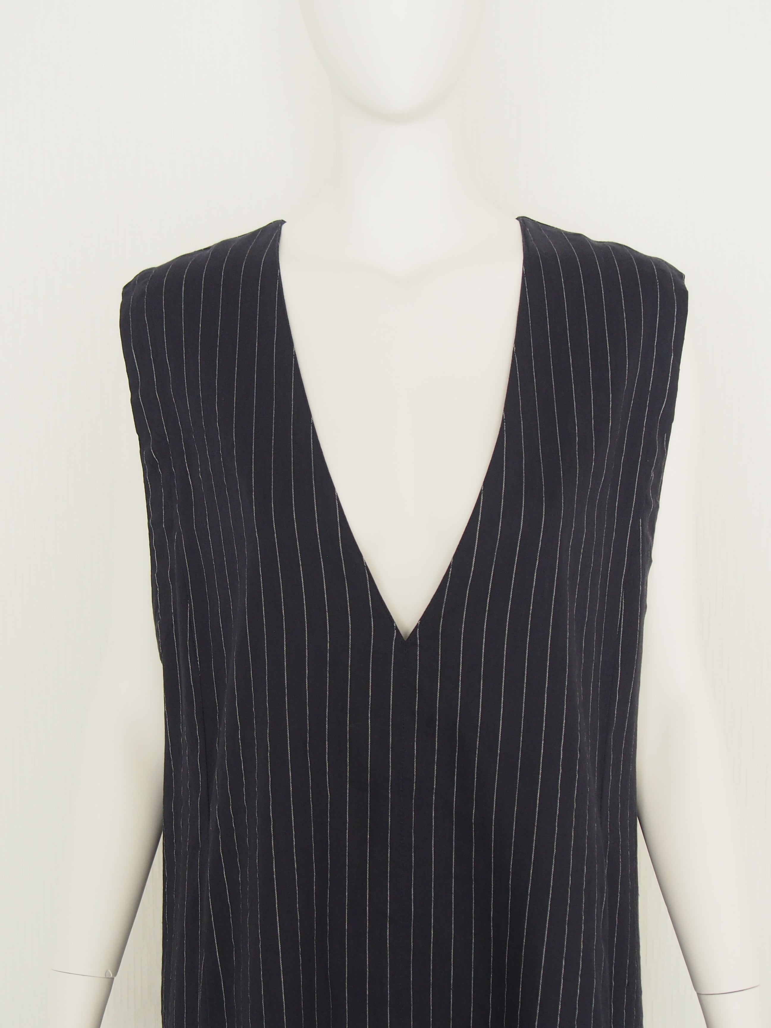 【Ordinary】ピンストライプスリーブレスドレス/BO26-511D