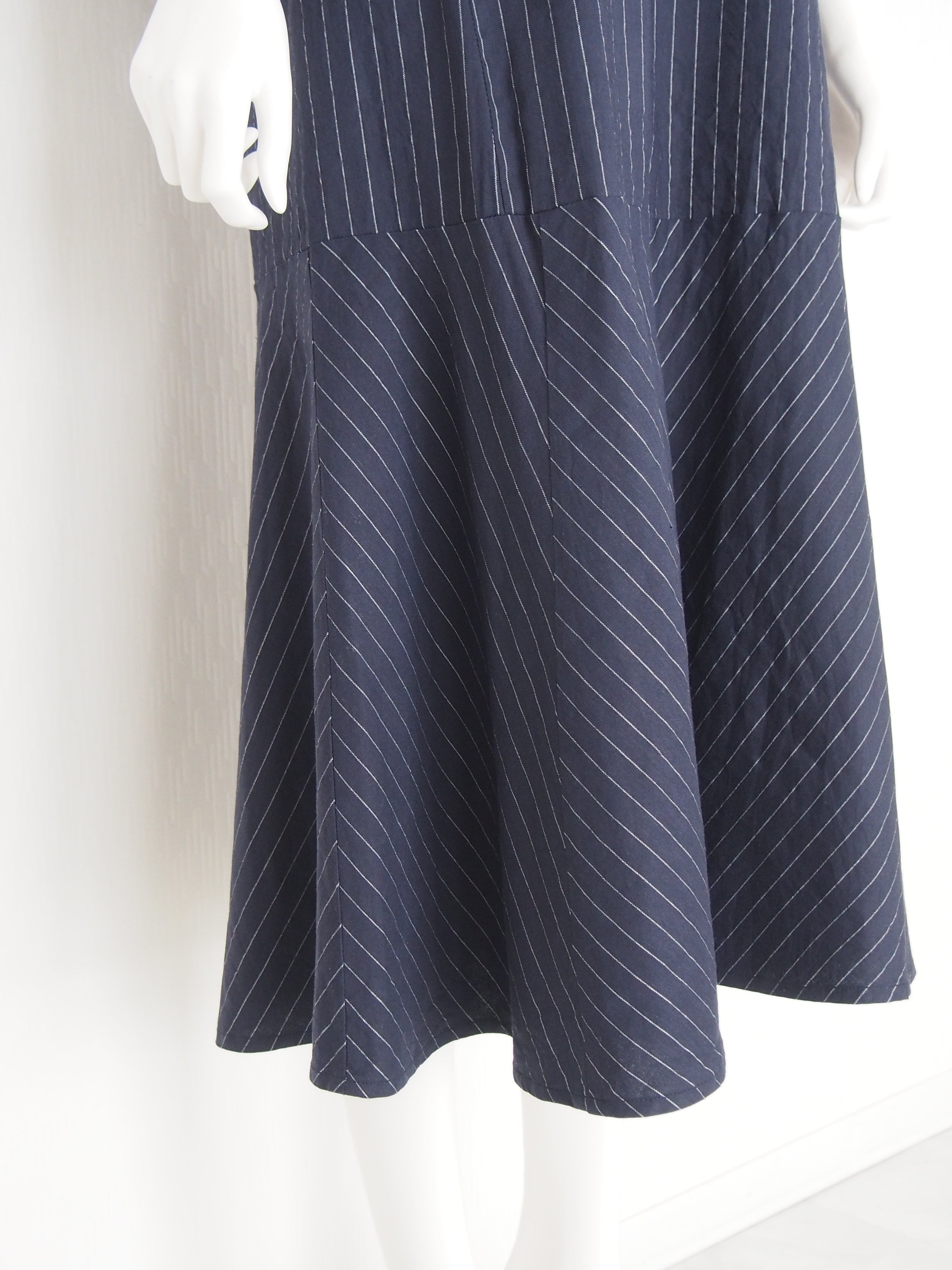 【Ordinary】ピンストライプスリーブレスドレス/BO26-511D