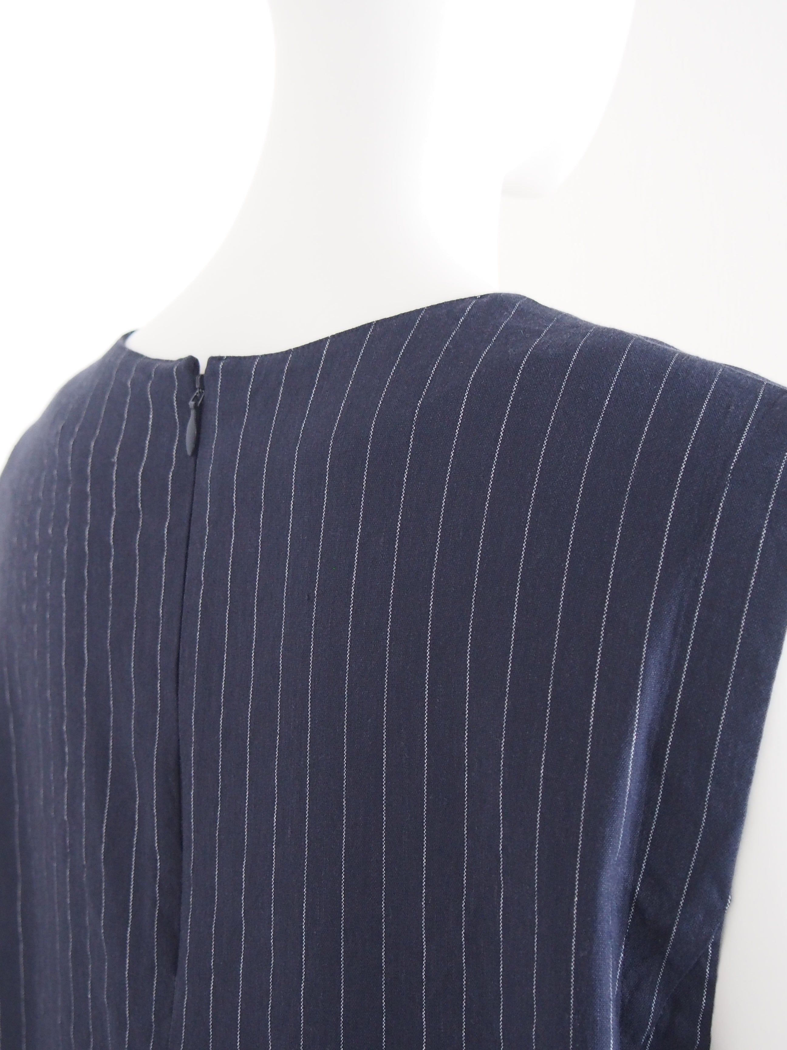 【Ordinary】ピンストライプスリーブレスドレス/BO26-511D