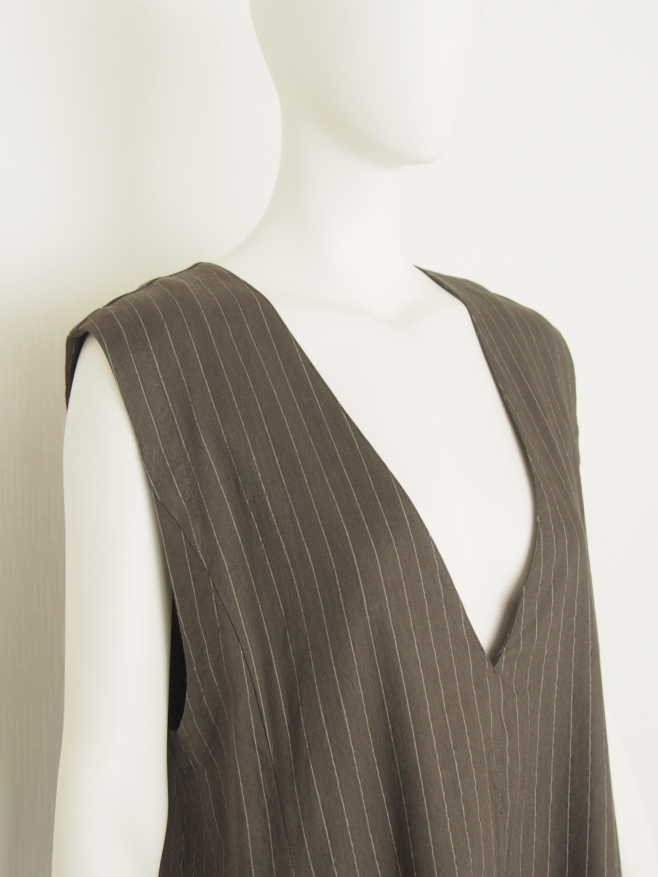 【Ordinary】ピンストライプスリーブレスドレス/BO26-511D