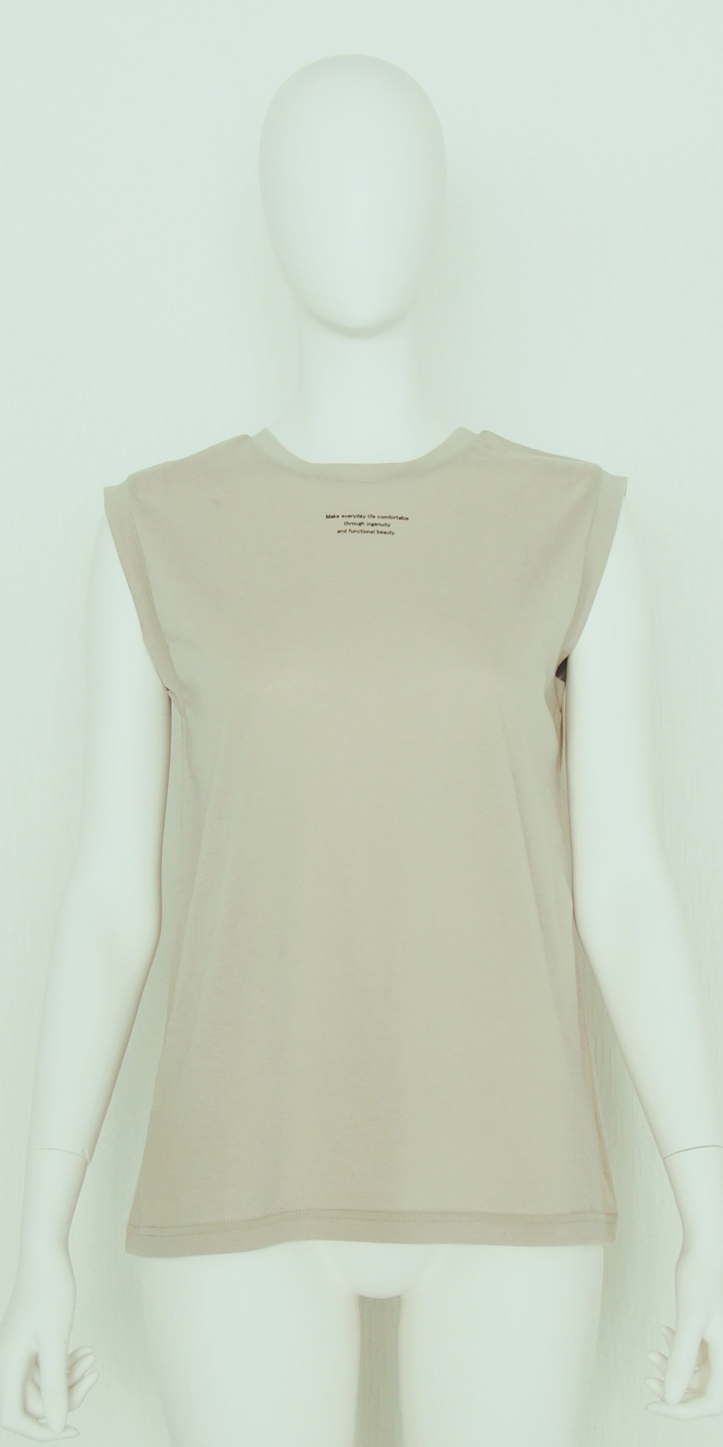 【Ordinary】シアースリーブレスロゴTシャツ/BO26-512T