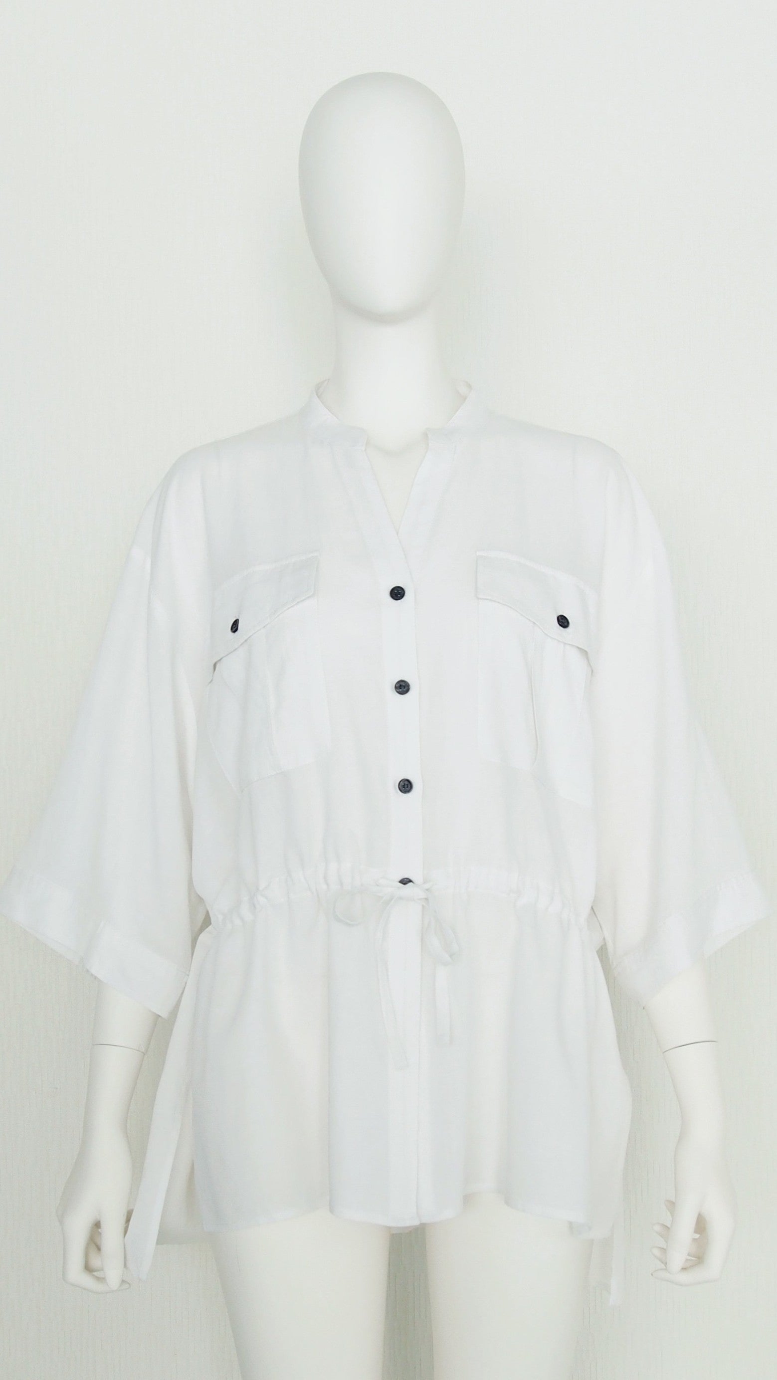 【Ordinary】スキッパーバンドカラーシャツ/BO26-513B