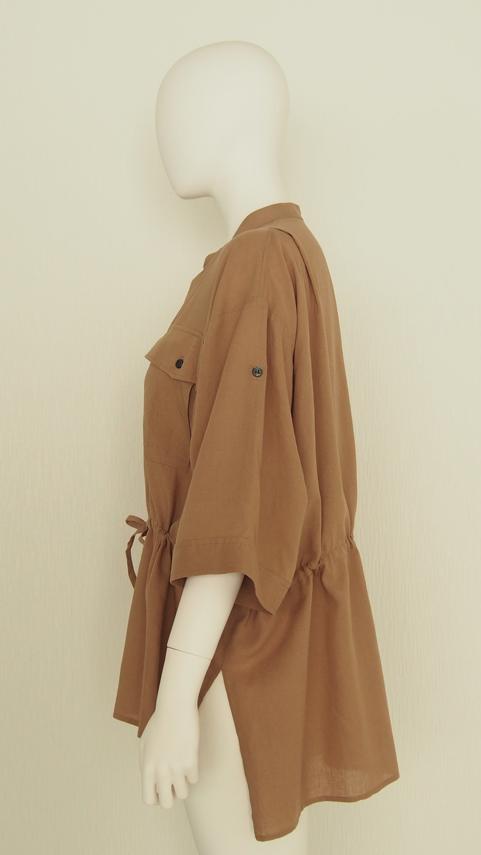 【Ordinary】スキッパーバンドカラーシャツ/BO26-513B