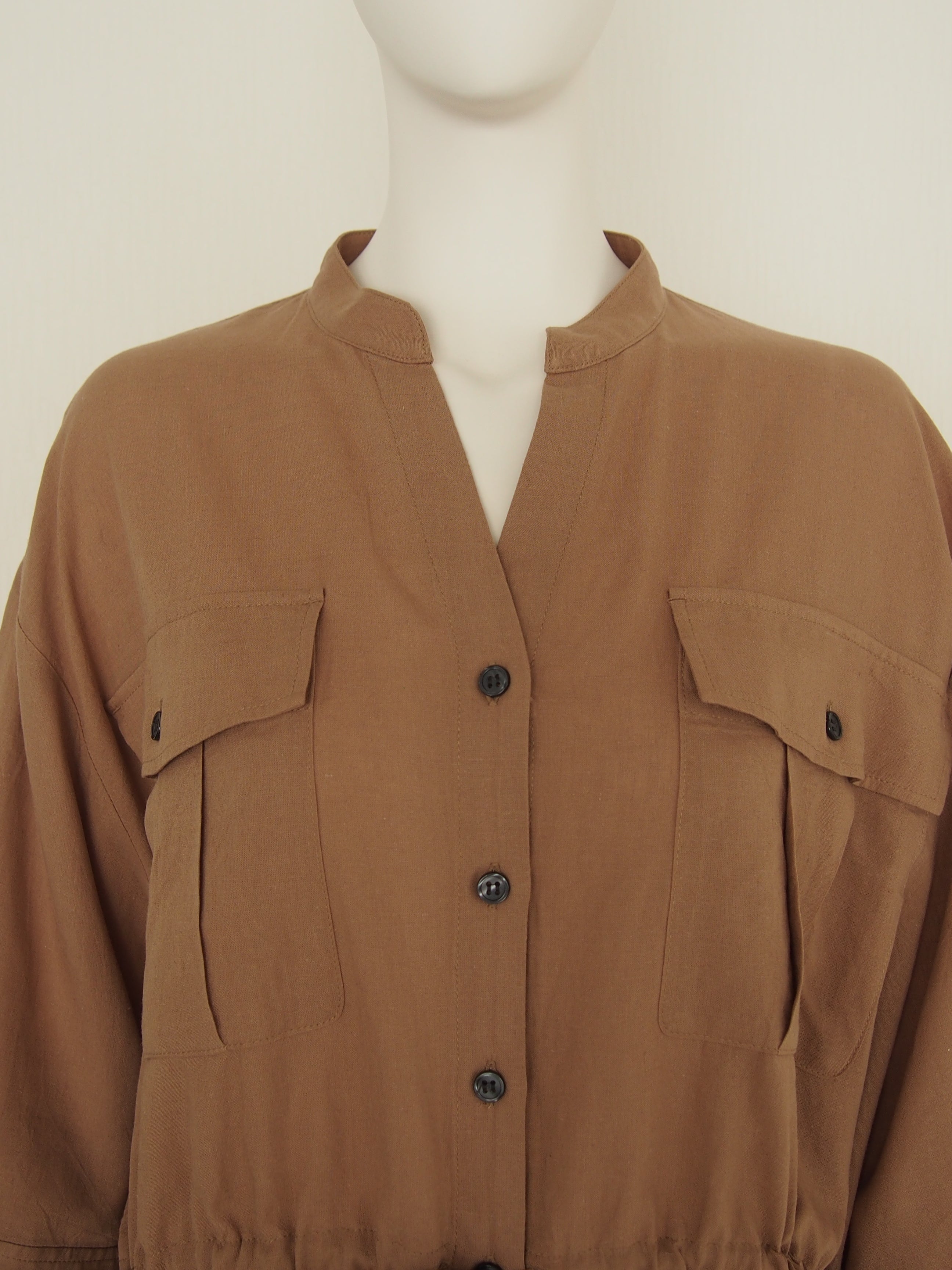 【Ordinary】スキッパーバンドカラーシャツ/BO26-513B