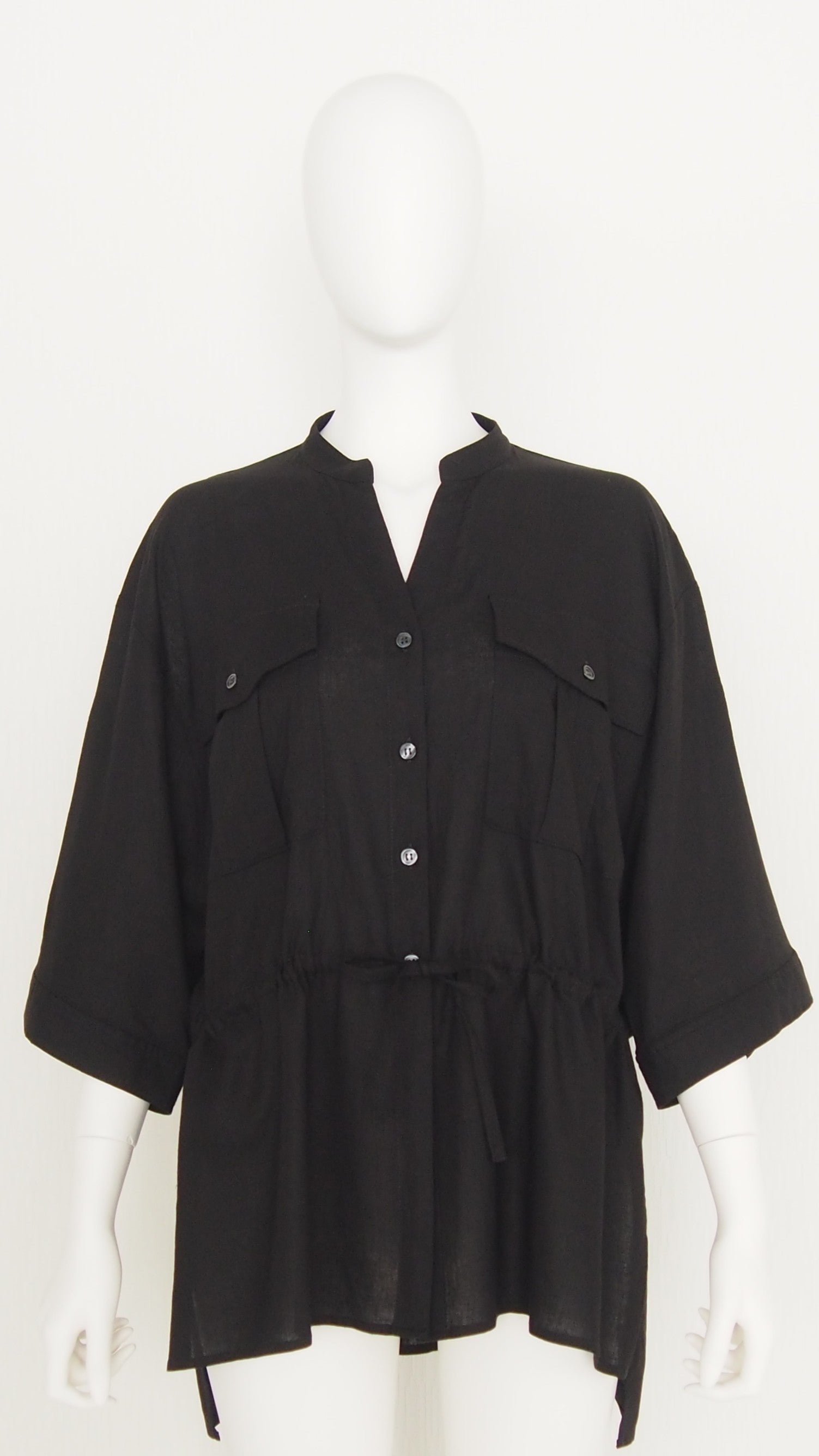 【Ordinary】スキッパーバンドカラーシャツ/BO26-513B