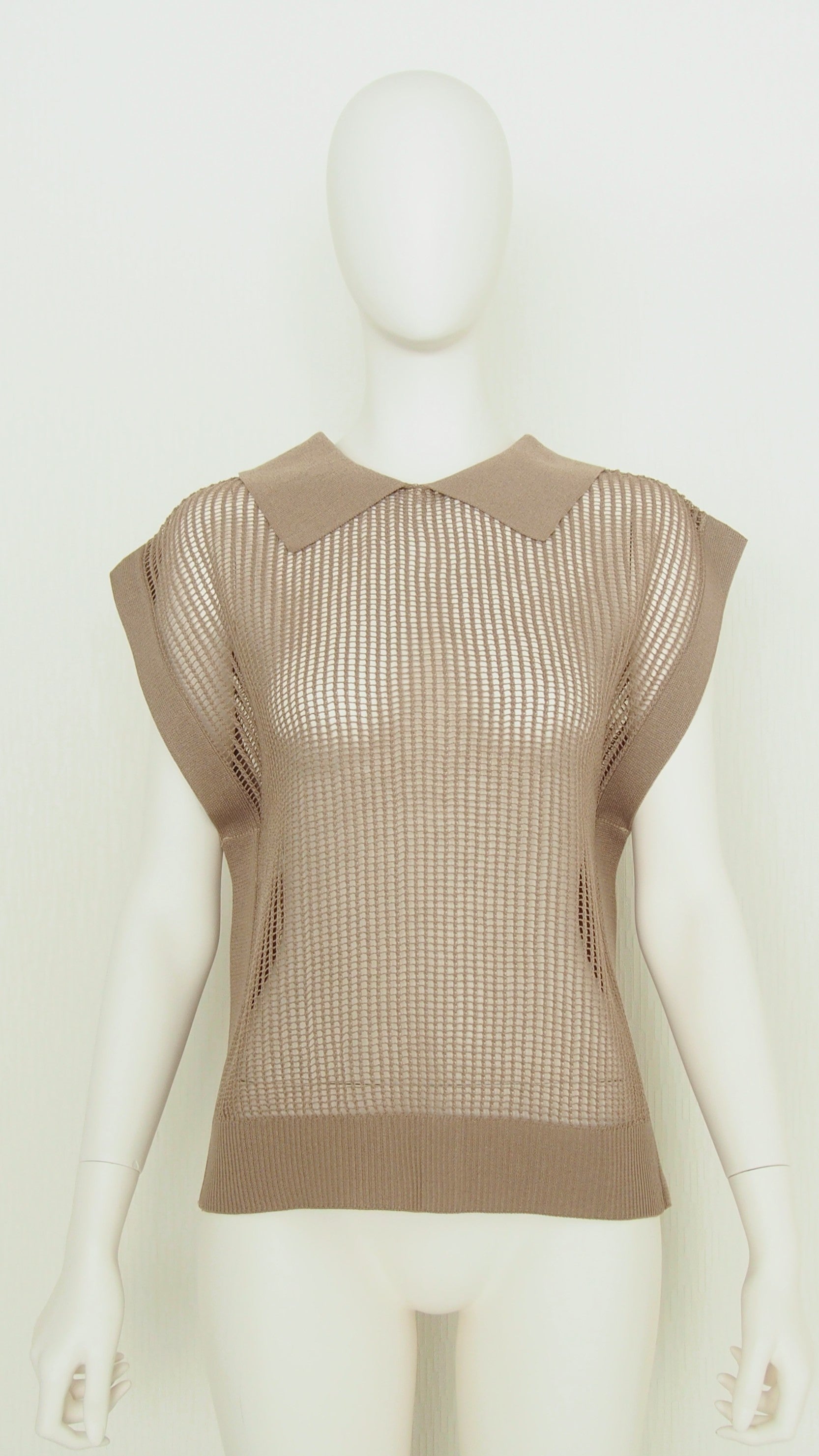 【Ordinary】カラーメッシュニットスリーブレストップ/BO26-518N