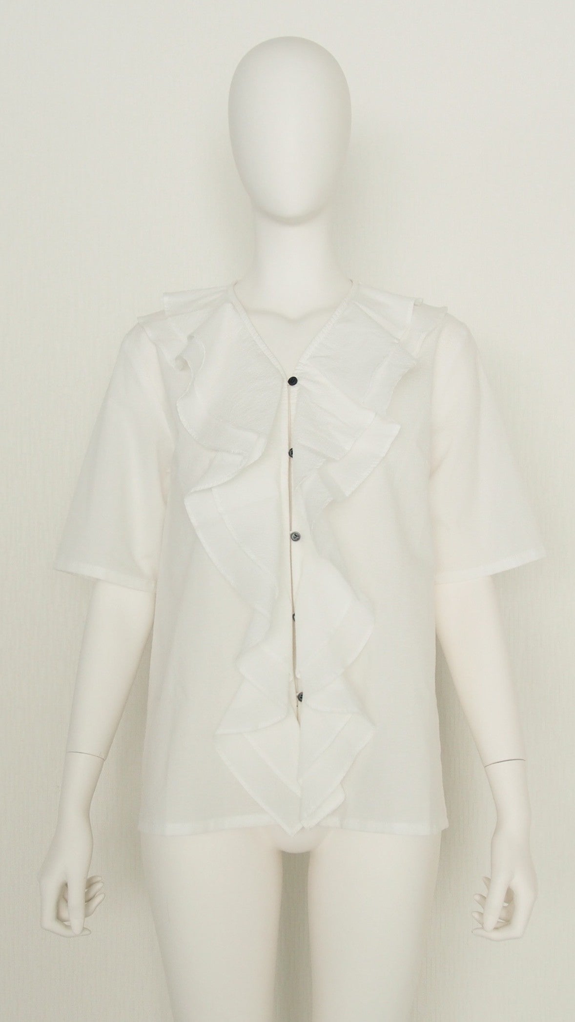 【Ordinary】ラッフルVネックブラウス/BO26-520B