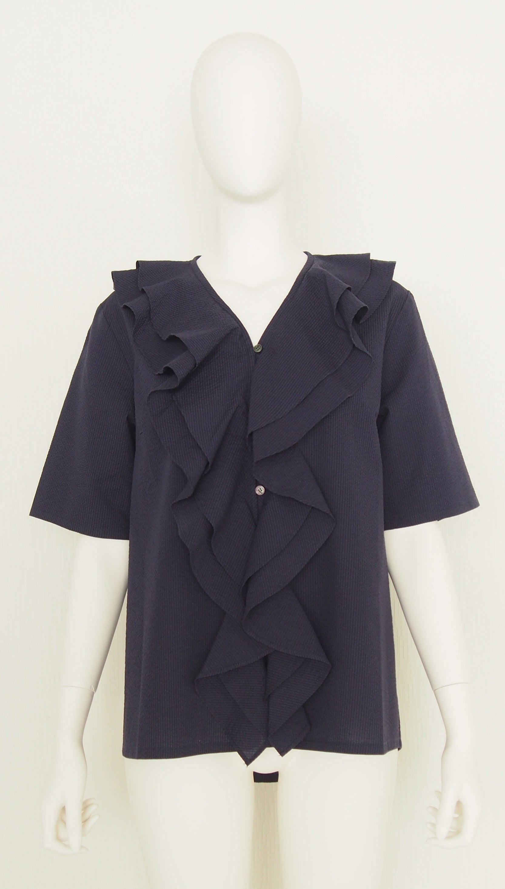 【Ordinary】ラッフルVネックブラウス/BO26-520B