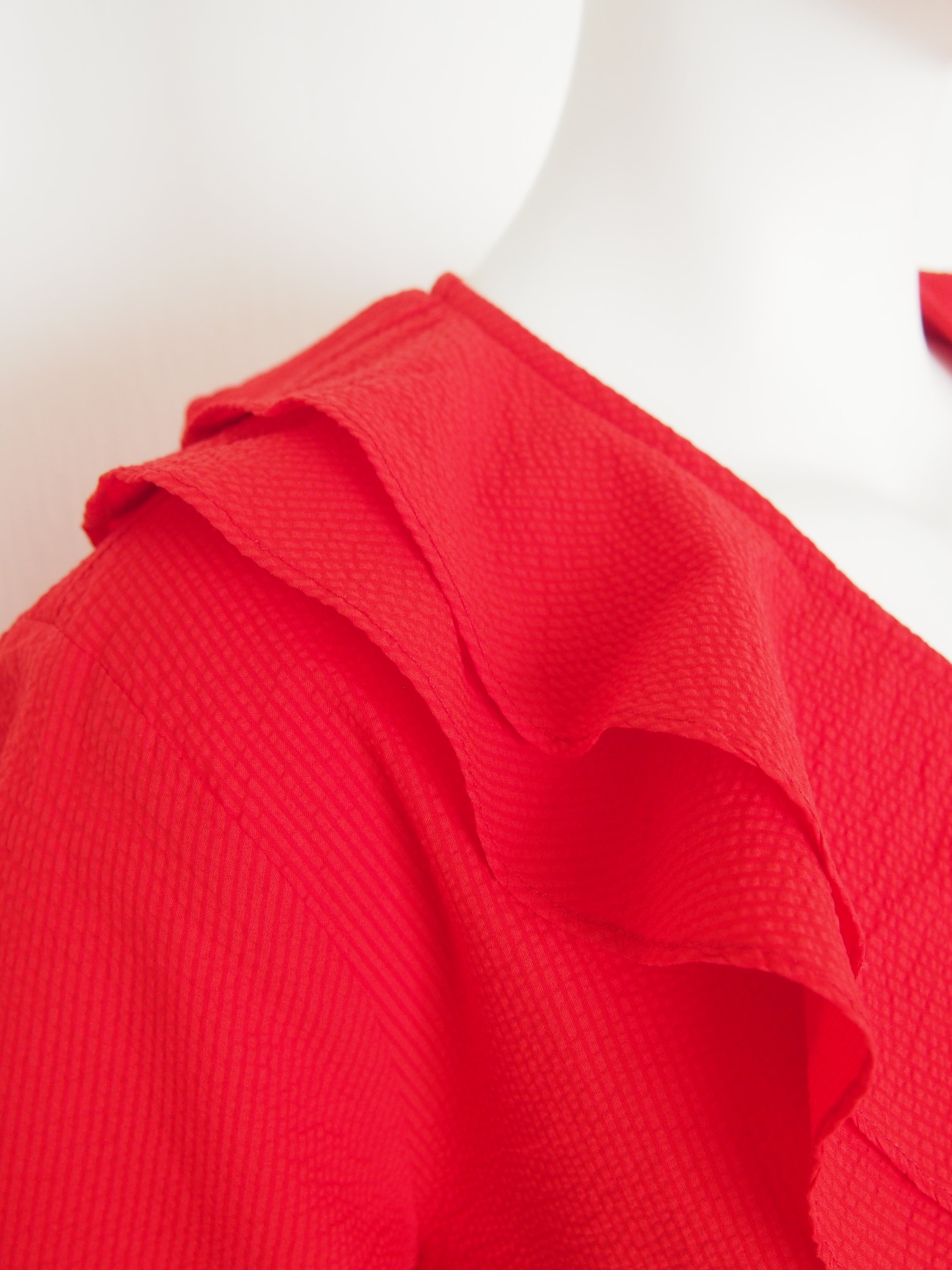 【Ordinary】ラッフルVネックブラウス/BO26-520B