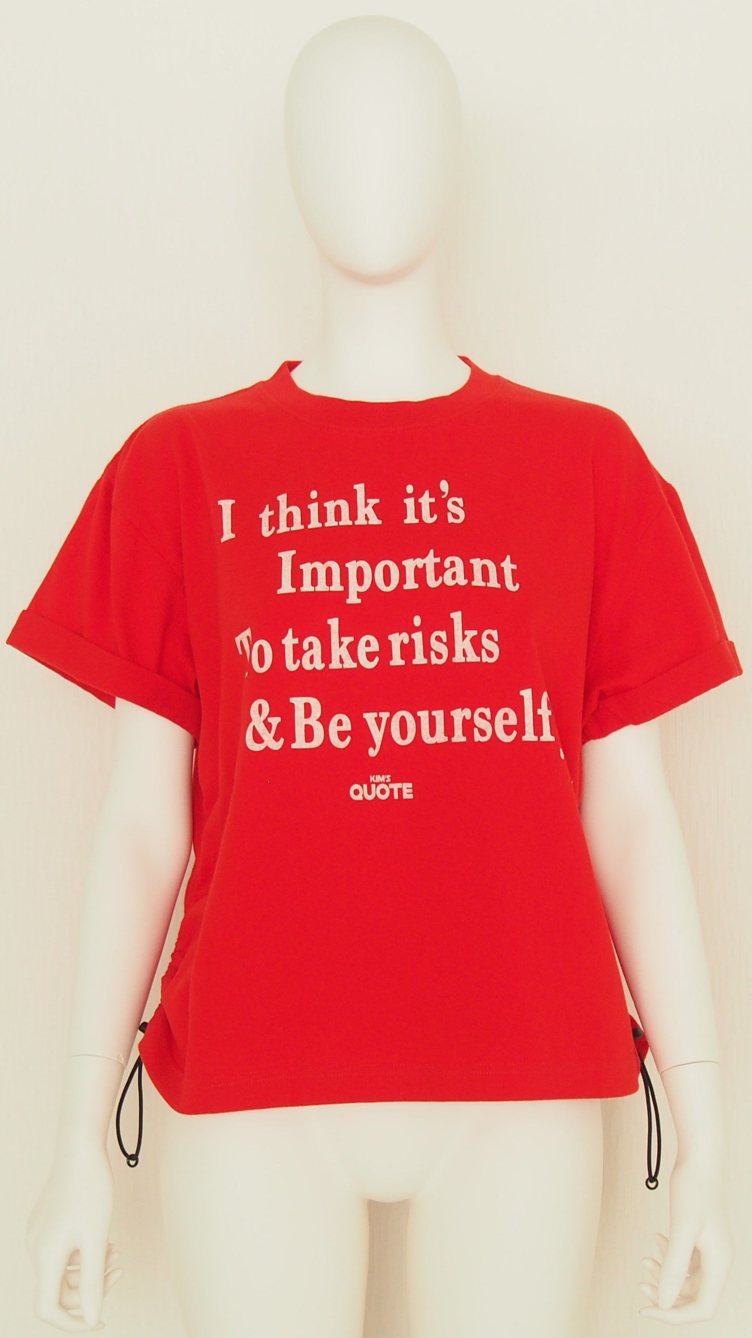 【Ordinary】スピンドルディテールタイポTシャツ/BO26-521T