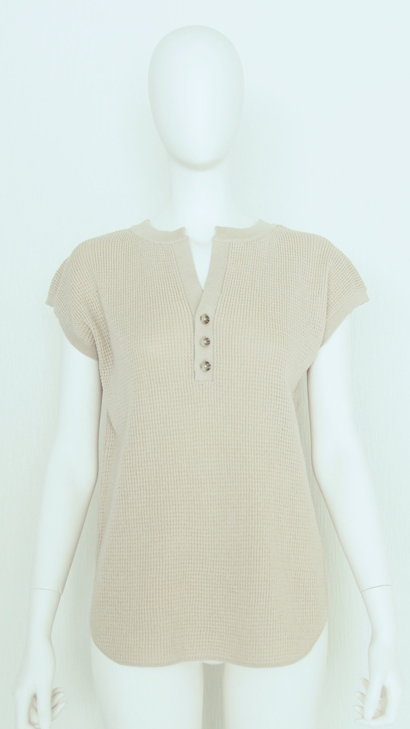 【Ordinary】ワッフルヘンリー2wayN/Sニット/BO26-528N