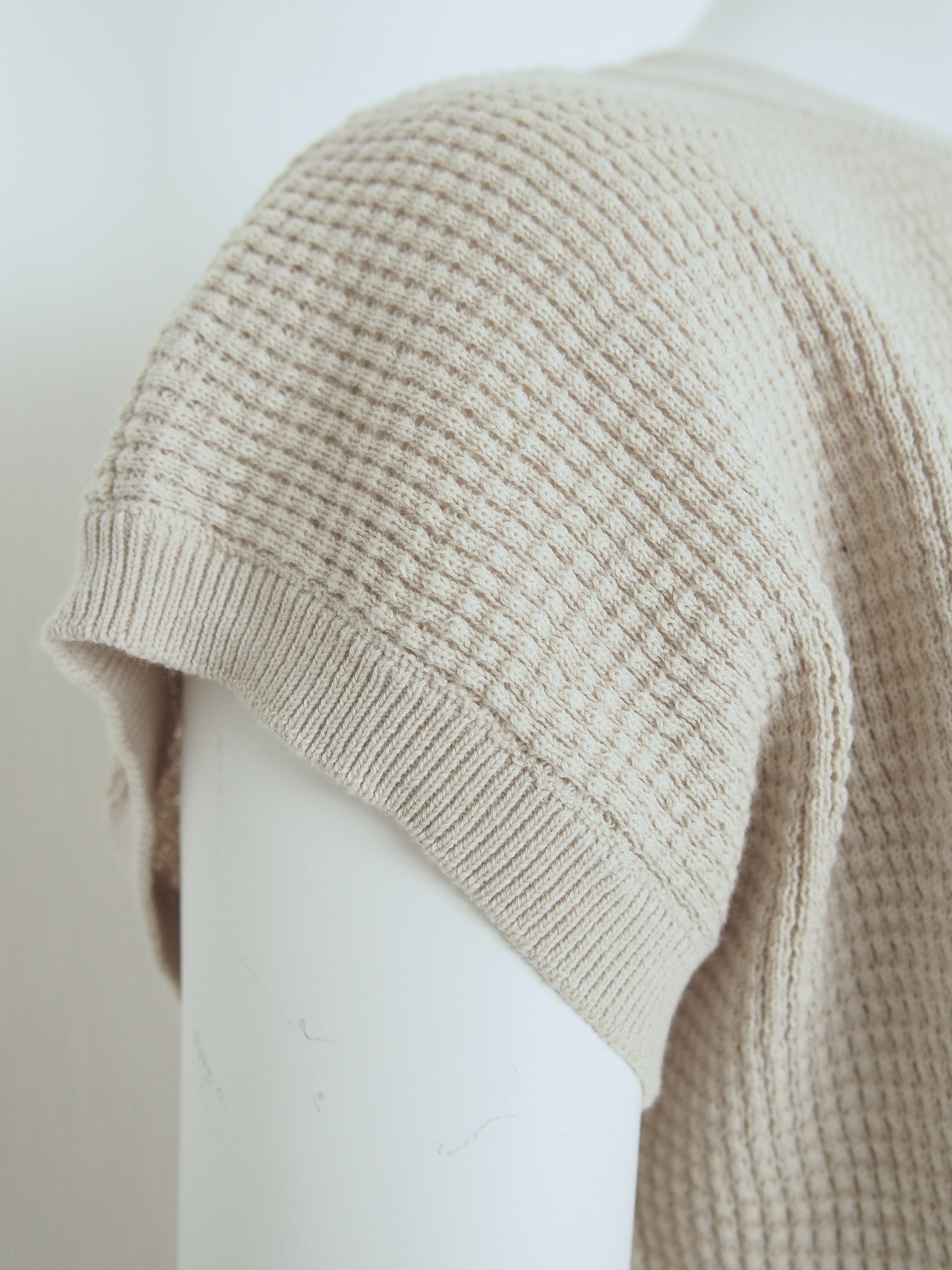 【Ordinary】ワッフルヘンリー2wayN/Sニット/BO26-528N