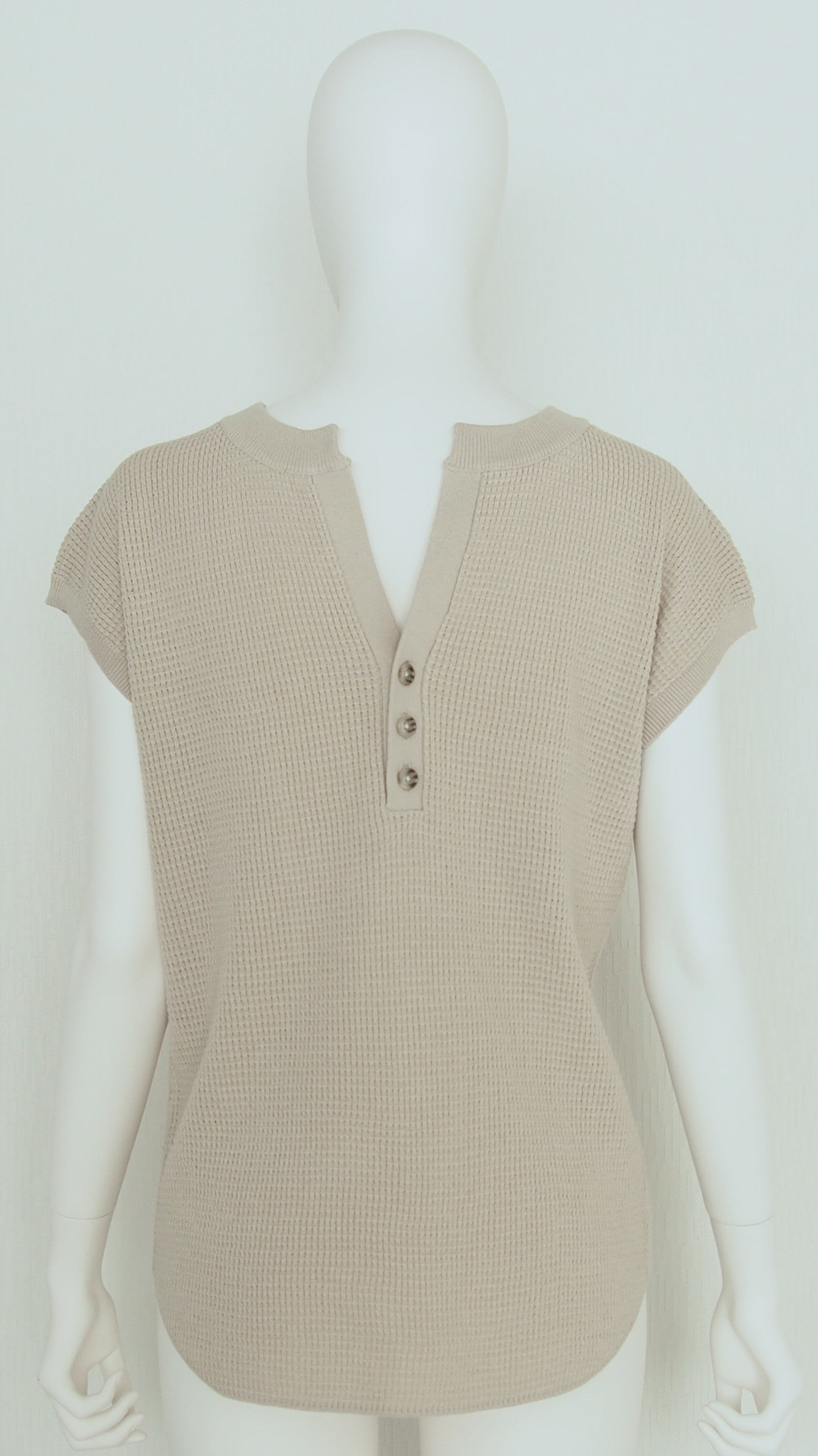 【Ordinary】ワッフルヘンリー2wayN/Sニット/BO26-528N