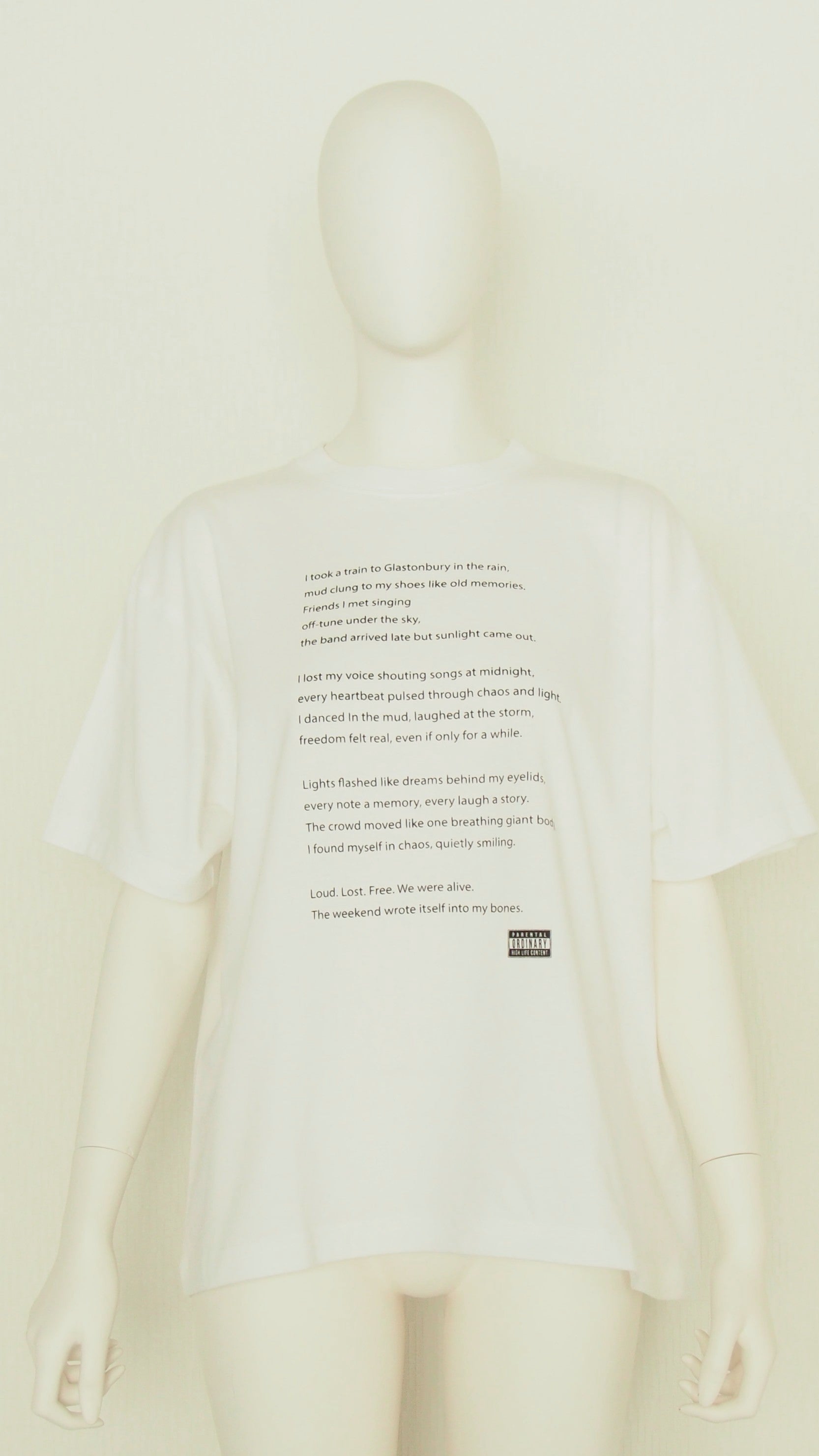 【Ordinary】ポエムプリントTシャツ/BO26-534T