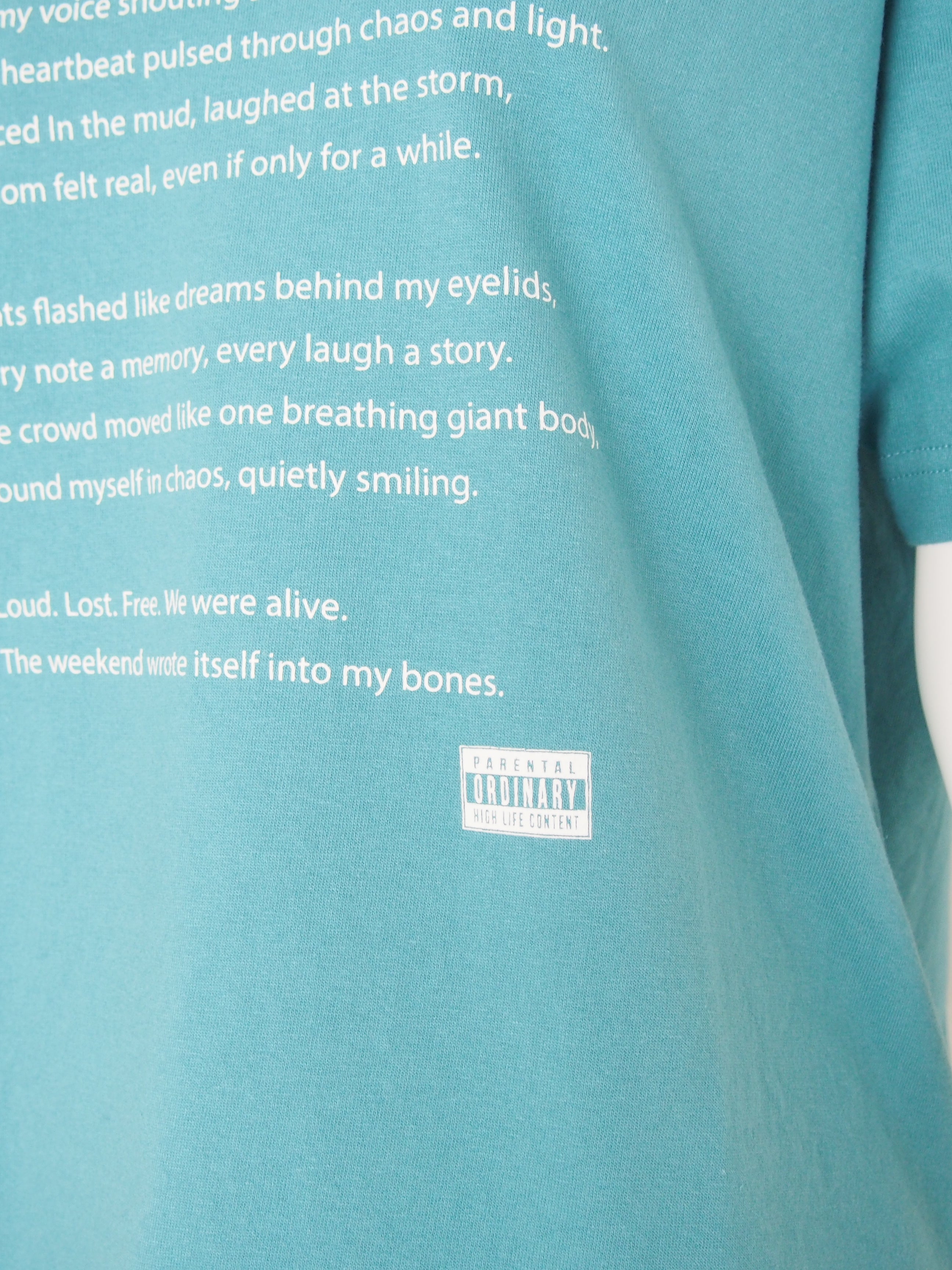 【Ordinary】ポエムプリントTシャツ/BO26-534T