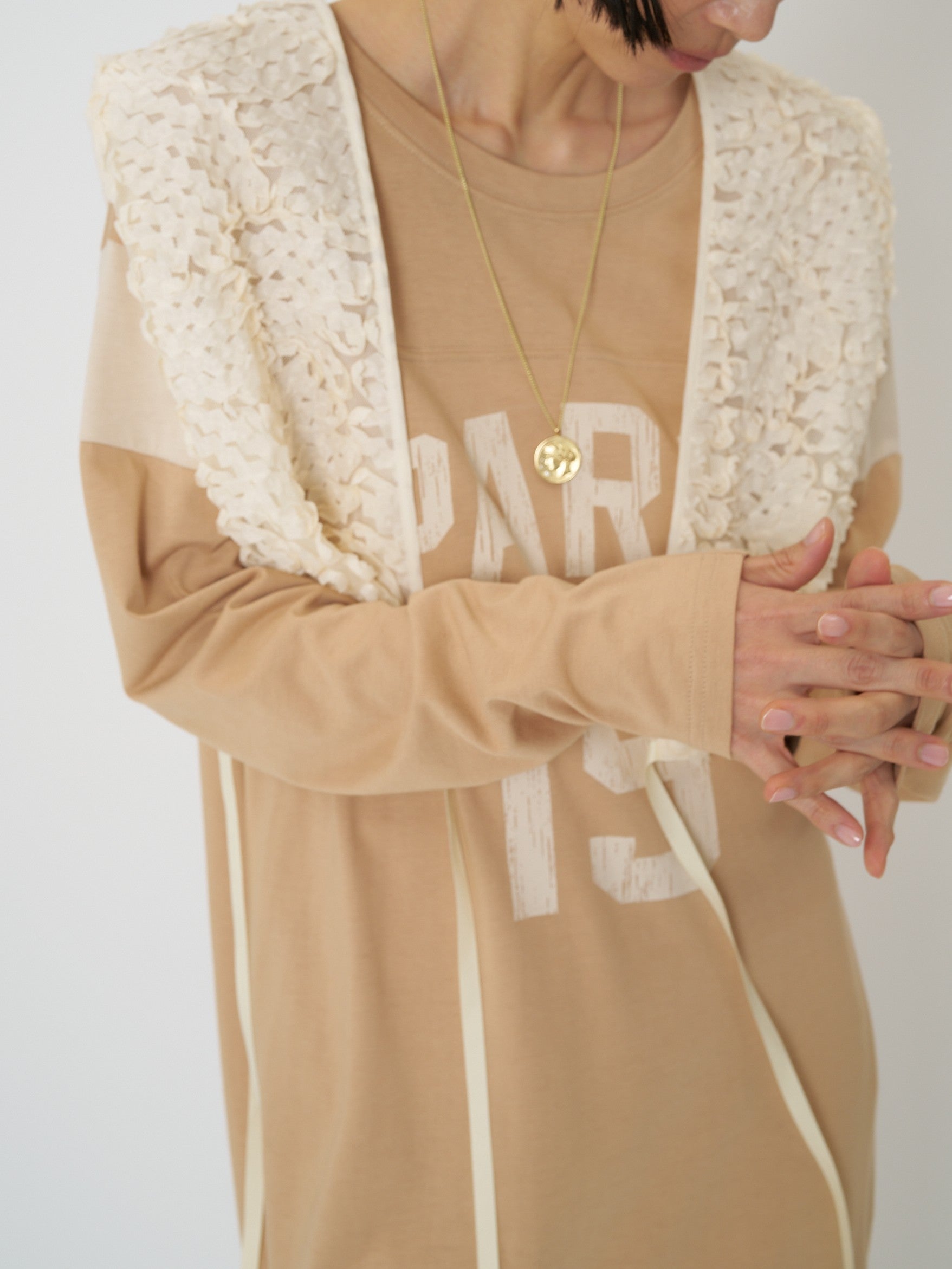 【CHIGNON】”PARC”プリントロングワンピース/5461-106KK