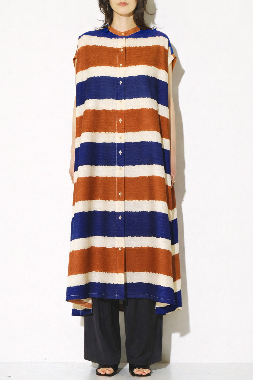 【CHIGNON】オリエンタルボーダーシャツワンピース/5562-351BZ