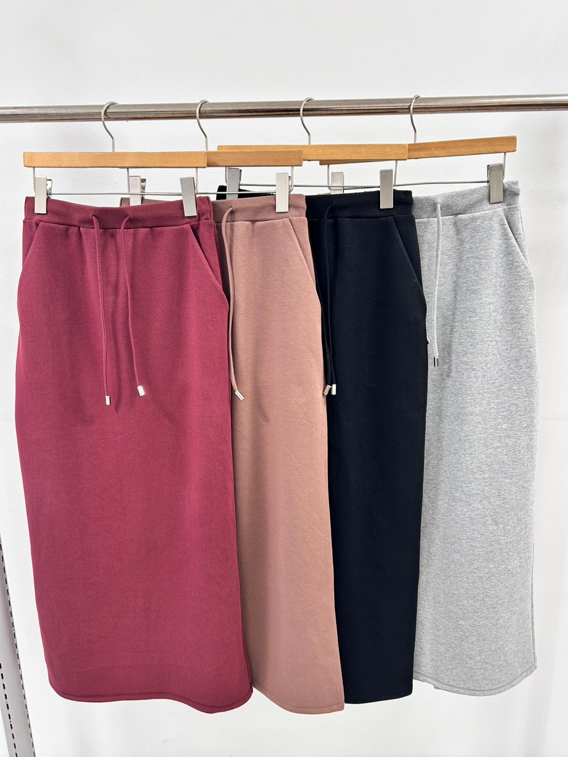 【ROSIEE】Iラインソフトスウェットスカート/R750333