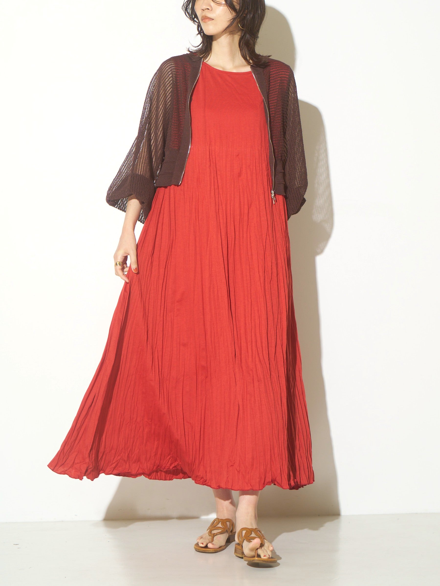 【CHIGNON】ラインワッシャーフレアワンピース/5862-321KK