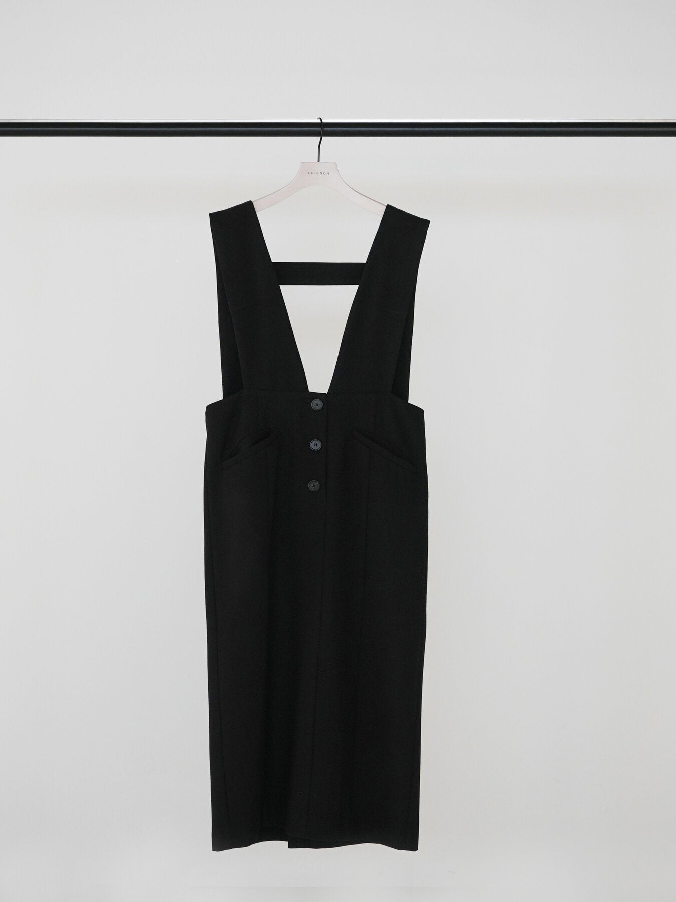 【CHIGNON】Vネックジャンパースカート/5965-310KK