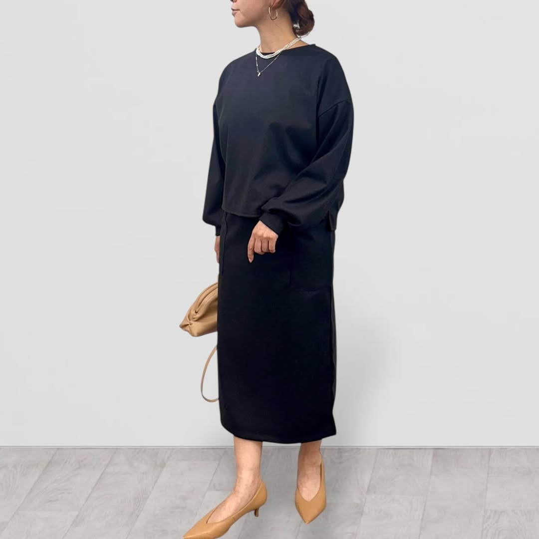 【QTUME】Activejerseyホームスパンパフスリーブショートトップス/552-25651