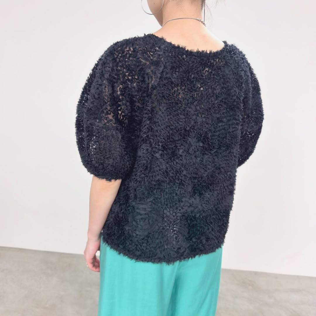 【NUS】UZUMAKIチュールランタンスリーブブラウス/550-35526