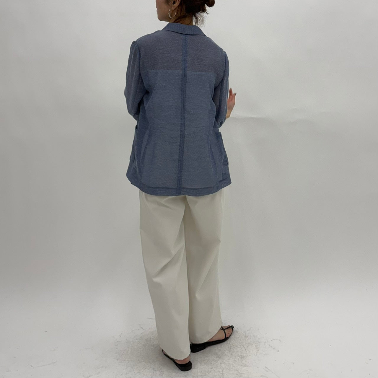 【cafune】エアリーメッシュダブルジャケット/25404