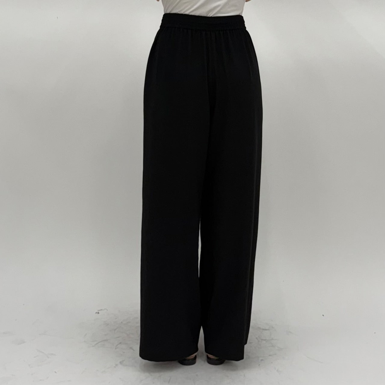 【cafune】マットストレッチジョーゼットイージーパンツ/625620