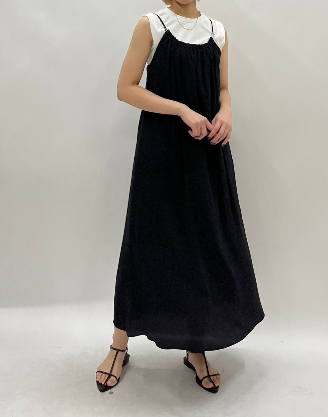 【PASSIONE】Tシャツ付キャミソールワンピース/26201