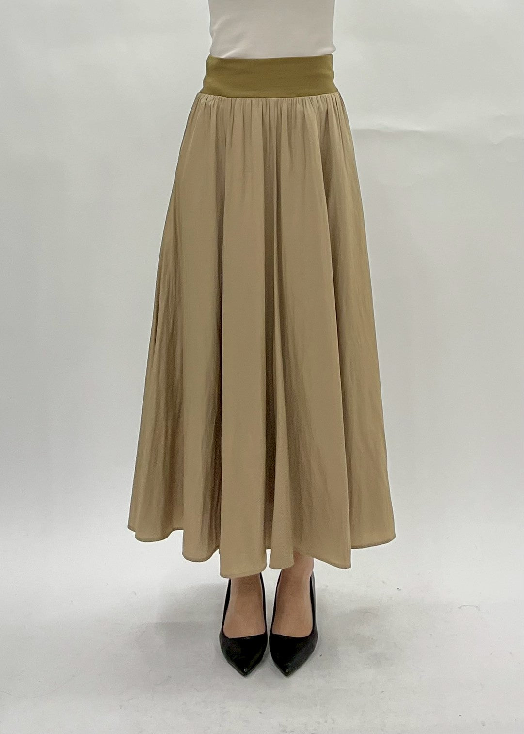 【PASSIONE】ウエストリブイージーロングスカート/26602