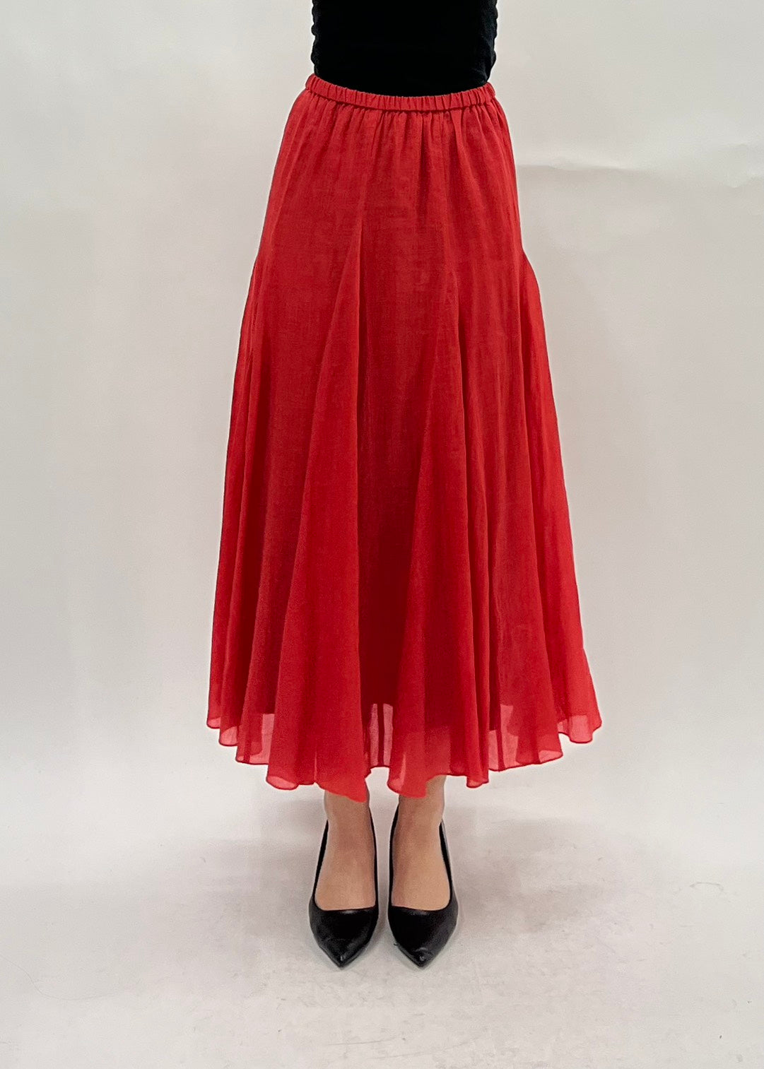 【PASSIONE】リネンロングスカート/26613