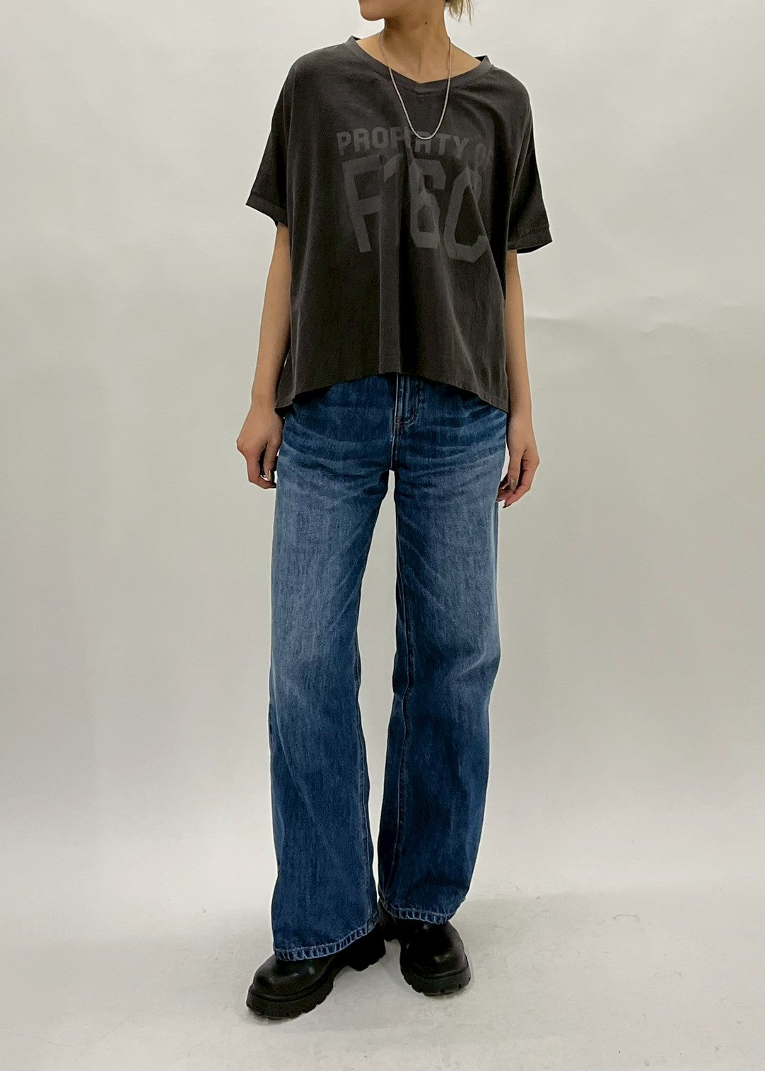 【PASSIONE】ブラウス風ロゴT/26929