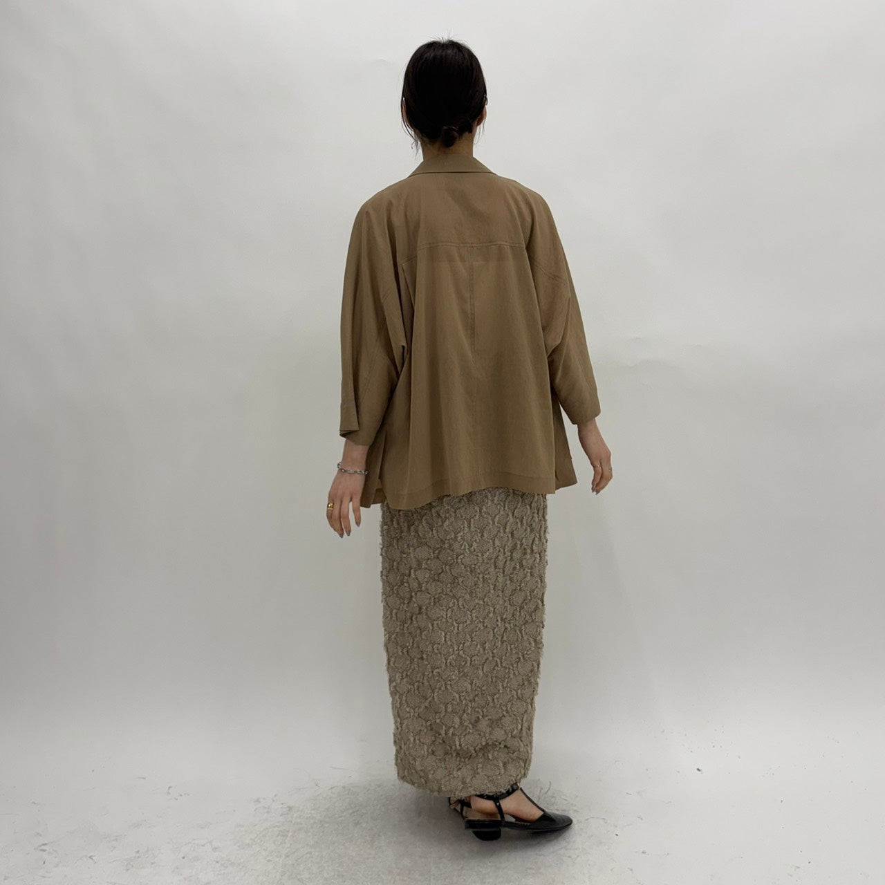 【cafune】ドルマンスリーブシアージャケット/35417