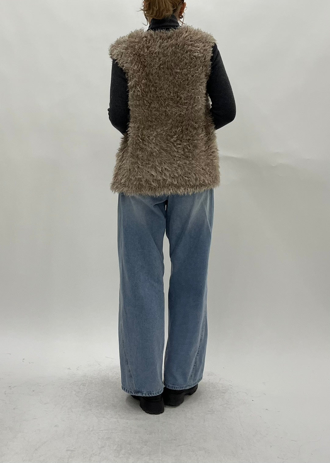 【PASSIONE】シャギーニットベスト/36916