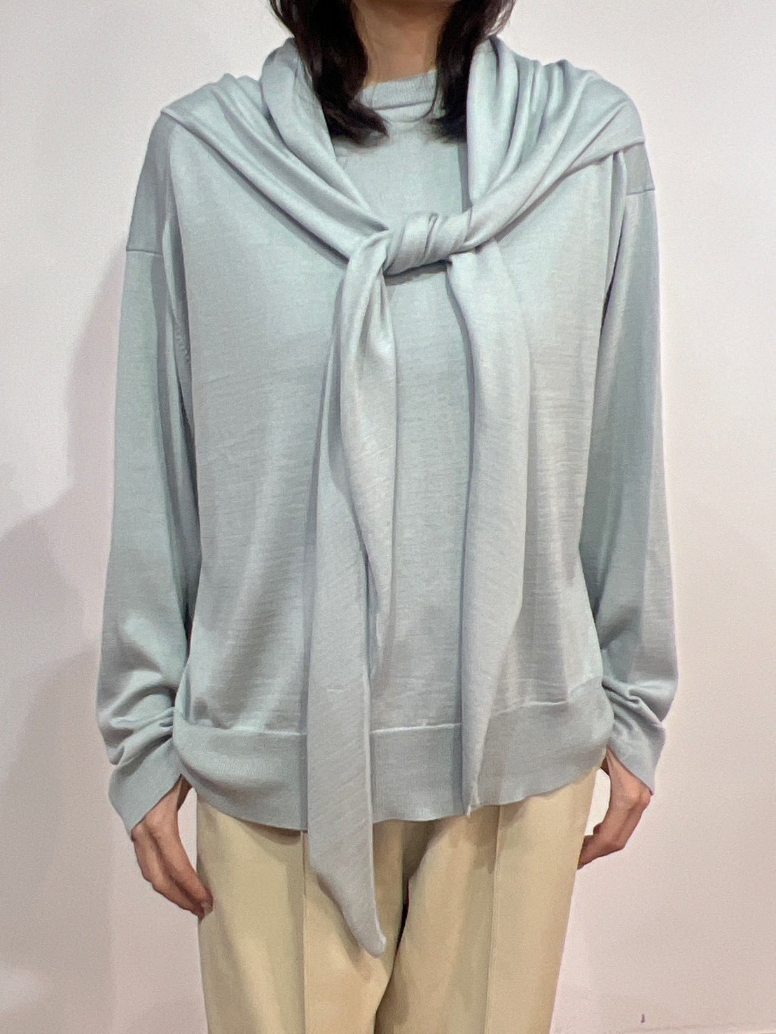 【PRIORITY】ストール付ニット/P66117KR