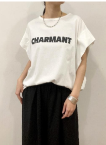 【siro de labonte】CHARMANTタックスリーブTシャツ/R523215